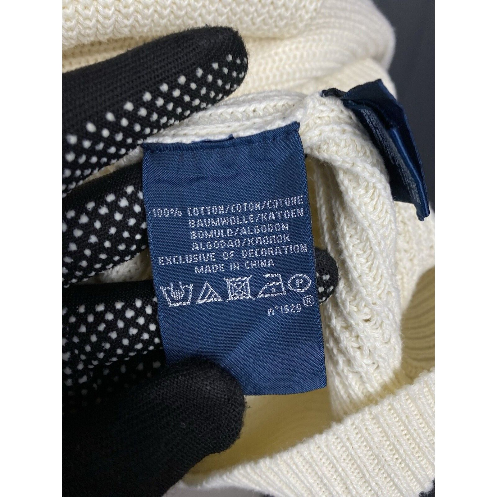 Polo Ralph Lauren Polo Ralph Lauren VTG Men's Beige Heavy Knitted Sweater Size Size US L / EU 52-54 / 3 - 11 Thumbnail