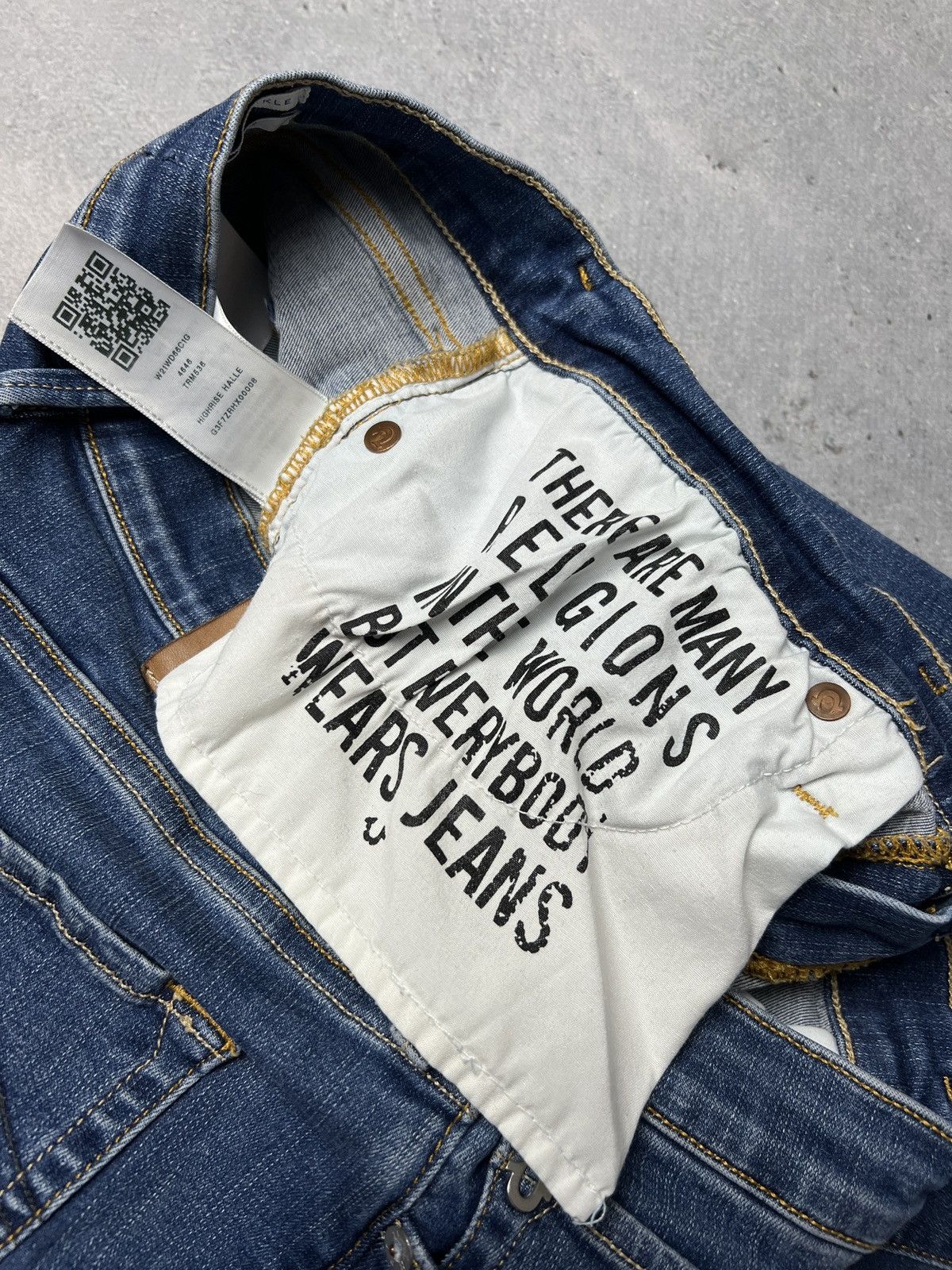 True Religion Vintage True Religion Studded Highrise Halle Denim Jeans y2k Size 31" - 16 Thumbnail