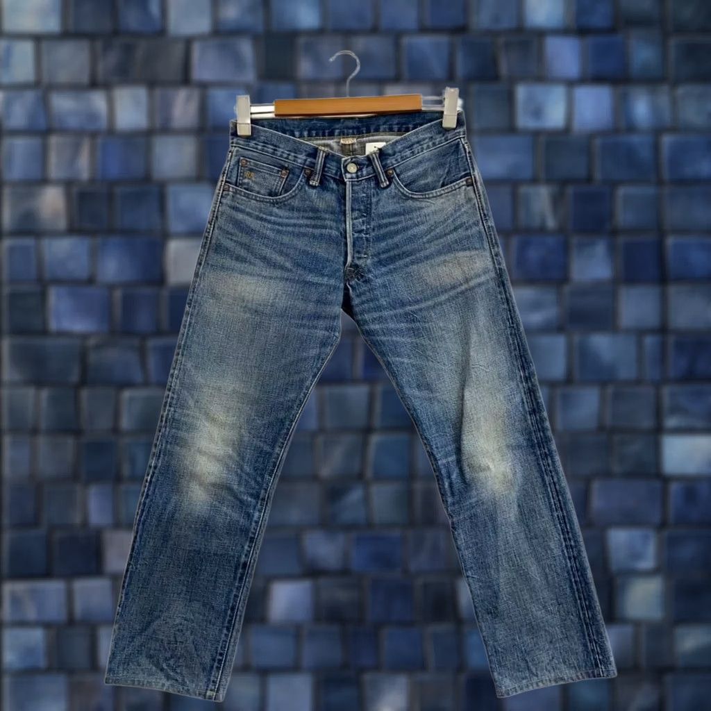 Ralph Lauren RRL Ralph Lauren Jeans Straight 30x30 Leather Logo Patch Denim Used Men Size US 30 / EU 46 - 1 Thumbnail
