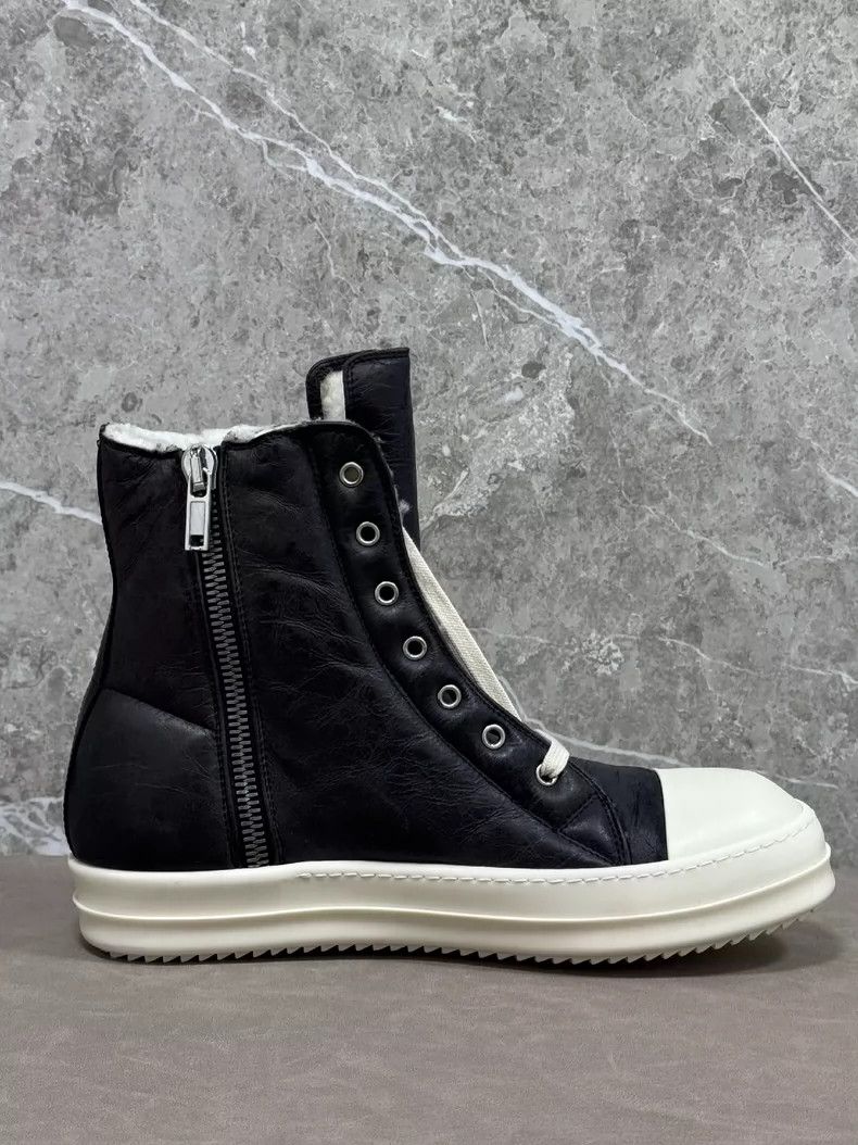 Rick Owens rick owens Sheepskin and Fleece Large Converse Cotton Shoe Size US 10 / EU 43 - 4 Thumbnail