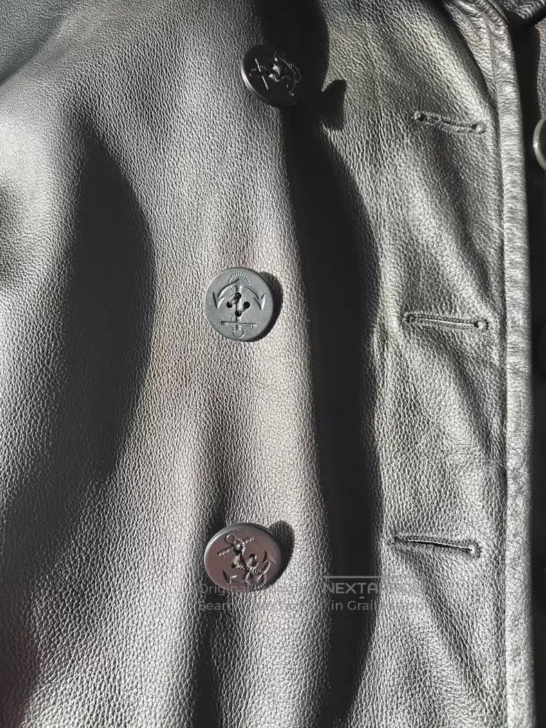 Schott Schott Navy 740 Leather Coat Size US XS / EU 42 / 0 - 4 Thumbnail