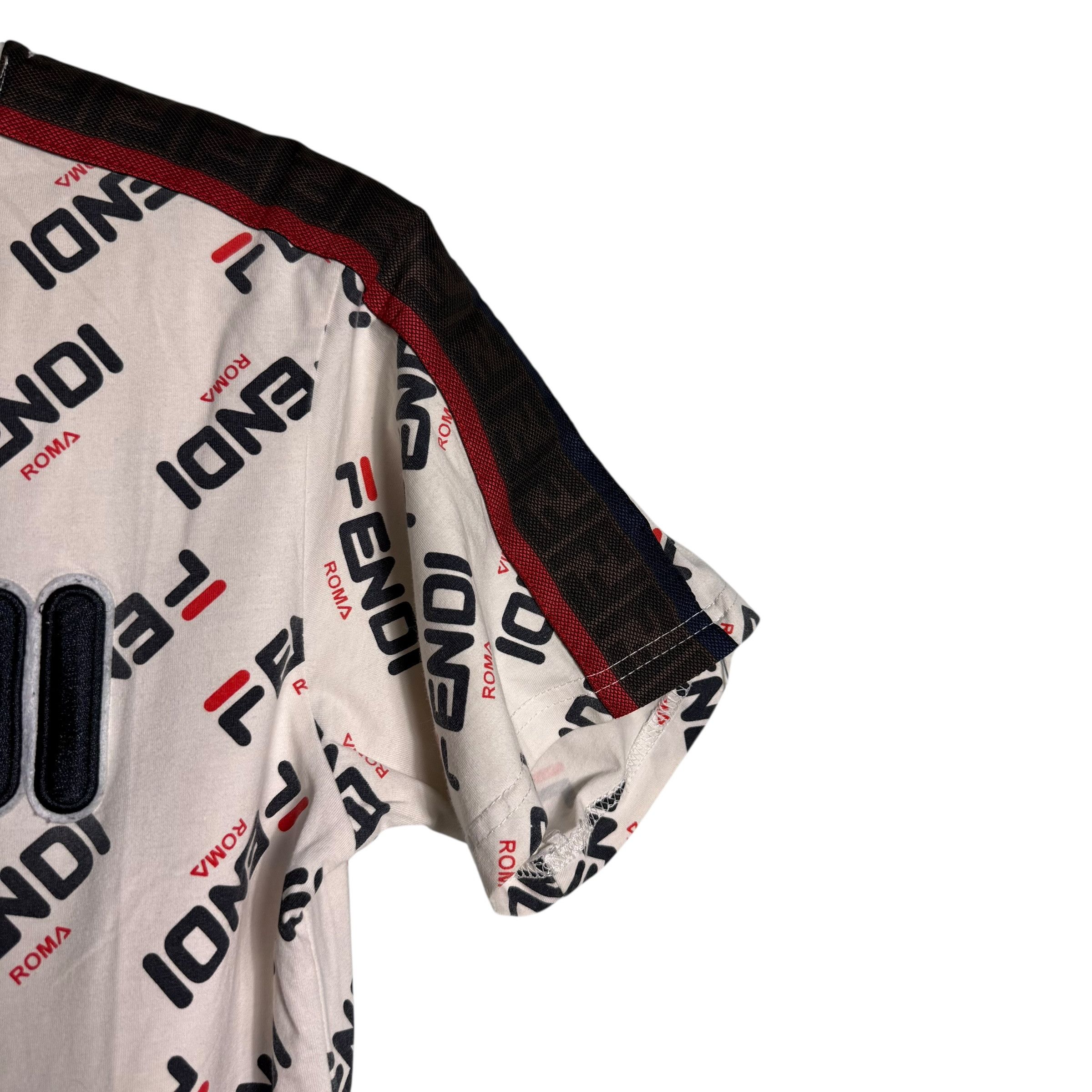 Fendi 🔥RARE🔥Fendi x Fila Mania Logo Allprint T-shirt Size US M / EU 48-50 / 2 - 4 Thumbnail