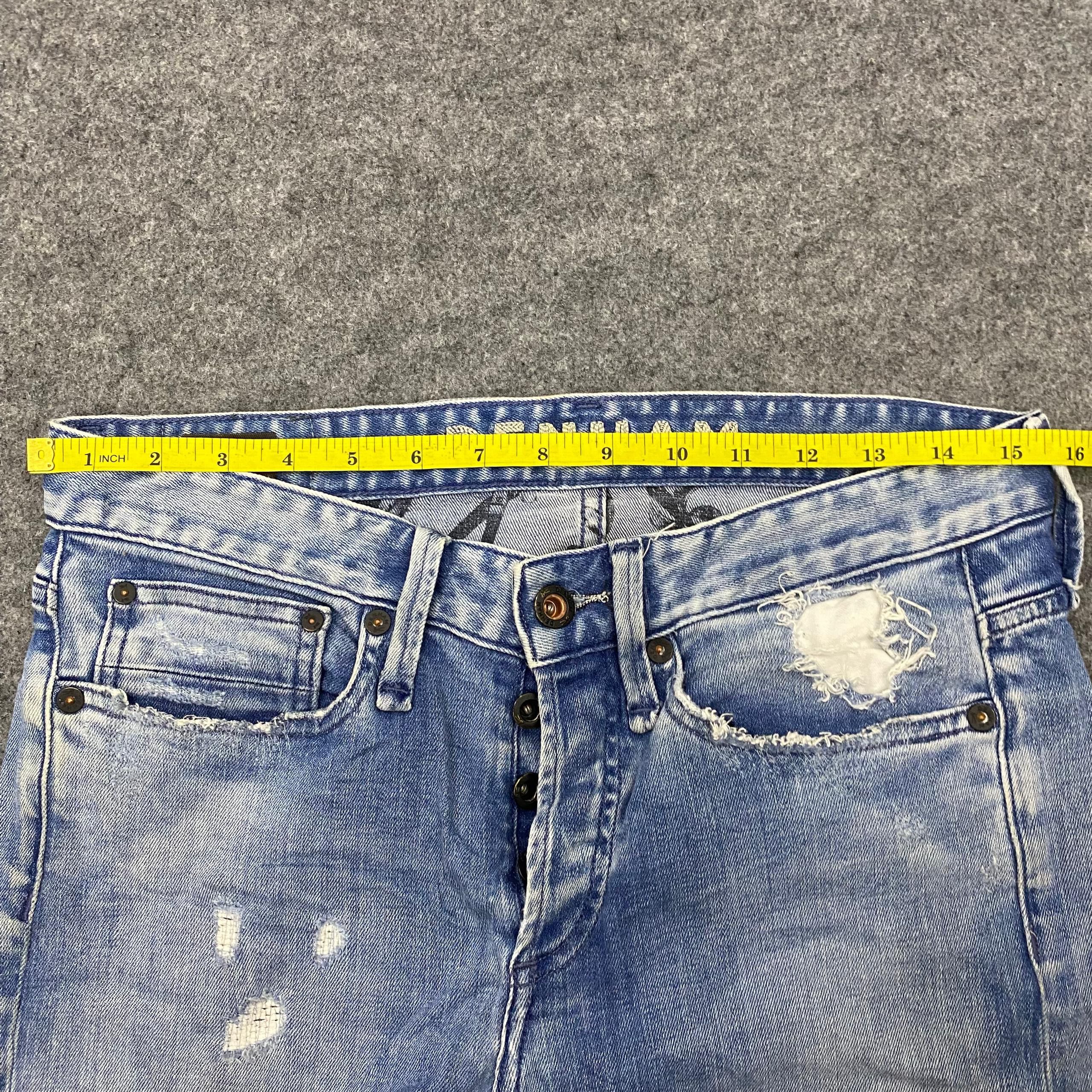 DENHAM 💥Best Offer💥Denham Slim Fit Distressed Denim Size US 31 - 4 Thumbnail