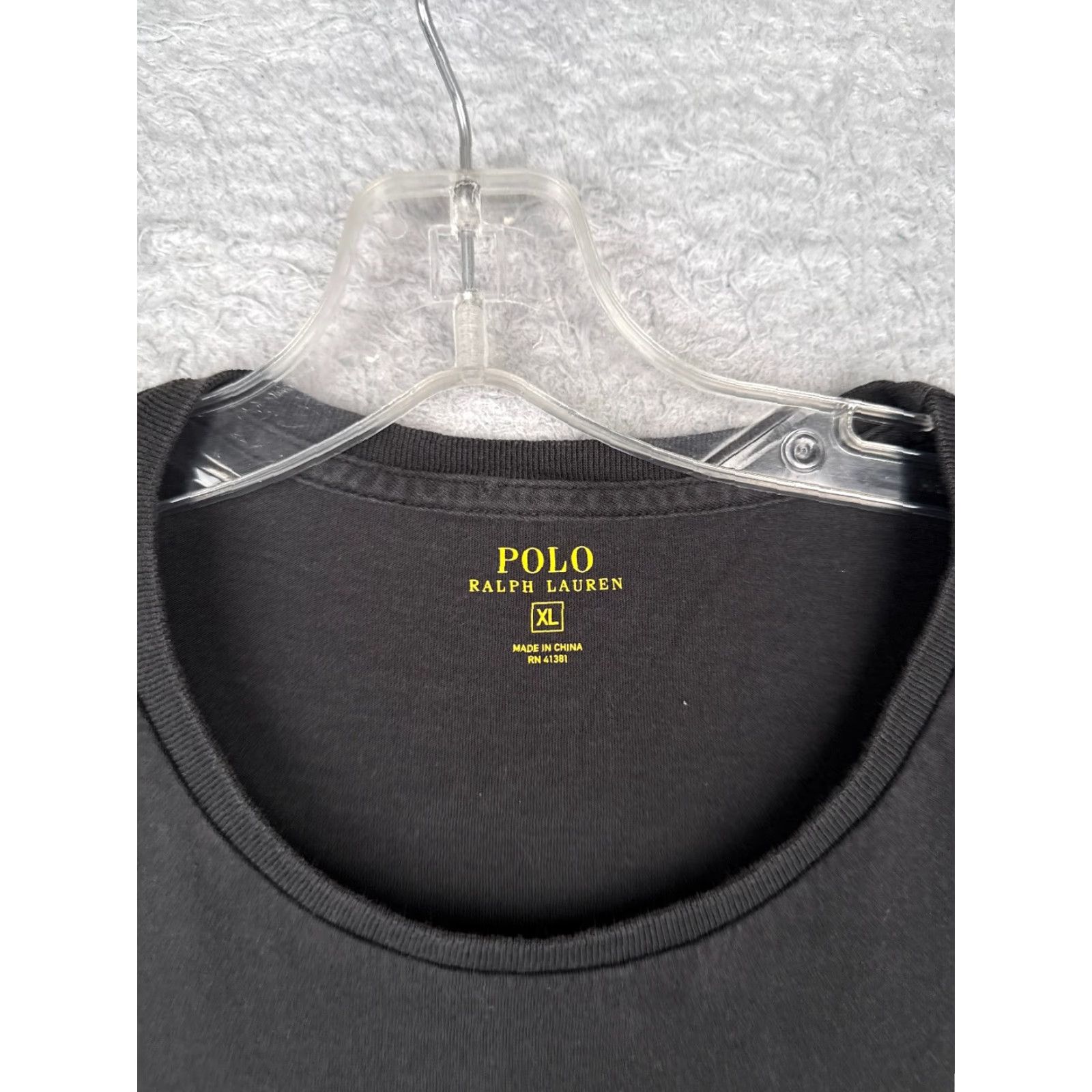 Ralph Lauren VINTAGE Ralph Lauren Shirt Men XL Black Crew Short Sleeve Cotton Jersey Logo Embroidered Classic 90s Sports Size US XL / EU 56 / 4 - 7 Thumbnail