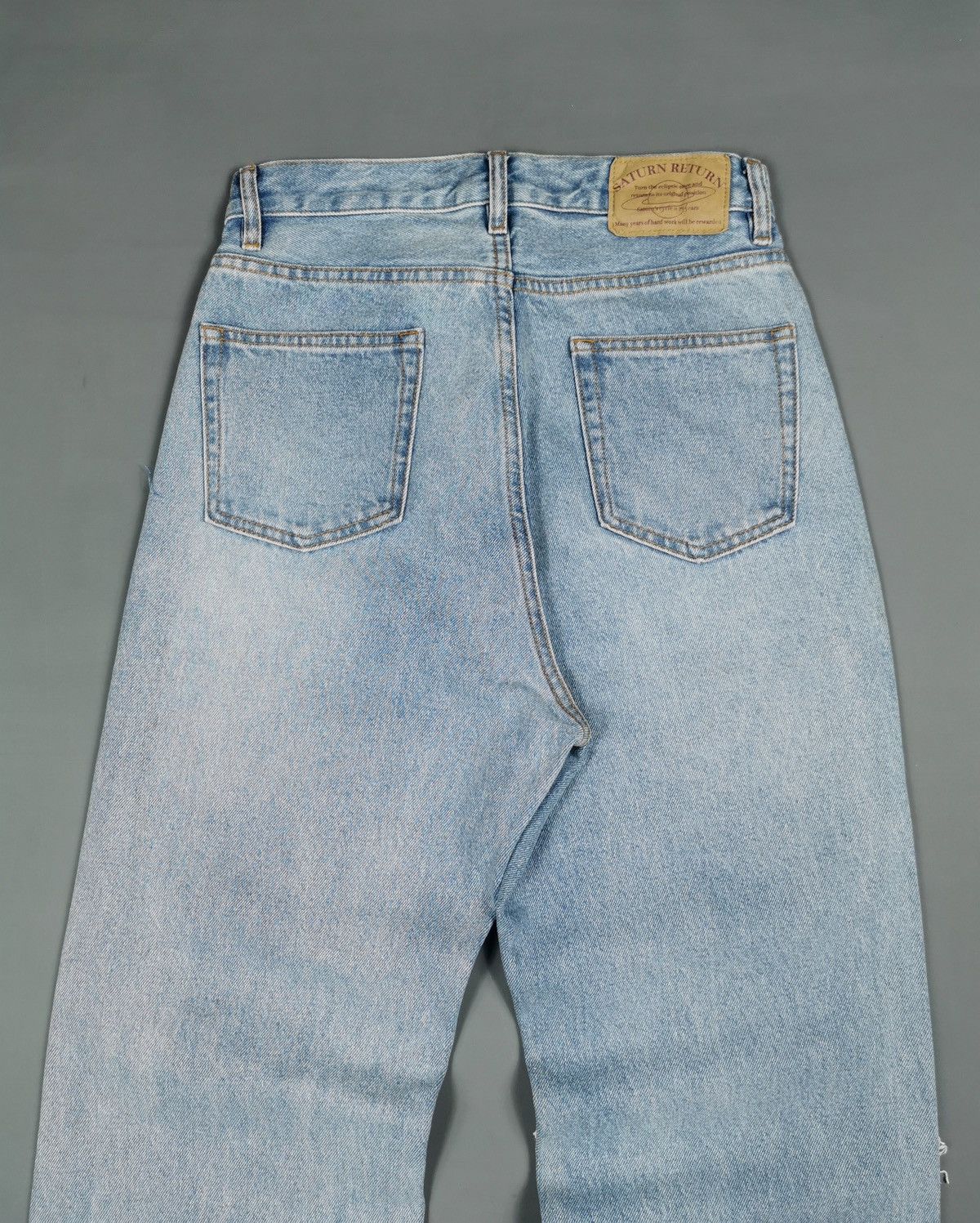Japanese Brand Thrashed Baggy Saturn Return WWG Distressed Denim Jeans Size US 28 / EU 44 - 6 Thumbnail