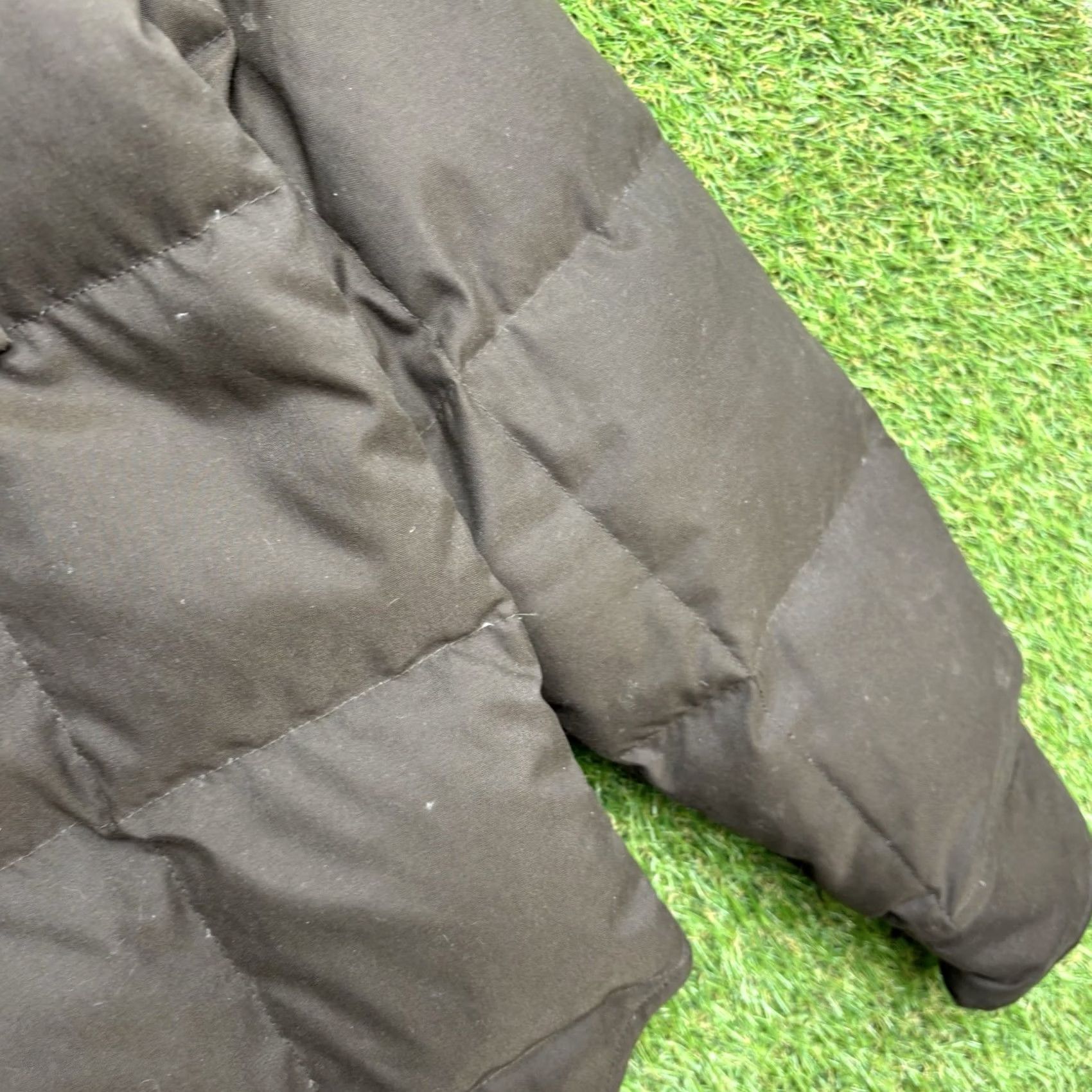 Eddie Bauer Eddie Bauer Down Jacket Womens Small Quilted Puffer Goose Down Snap Close Olive Green Brown Quilted Bodywarmer Womens Regular Jacket Size S / US 4 / IT 40 - 4 Thumbnail
