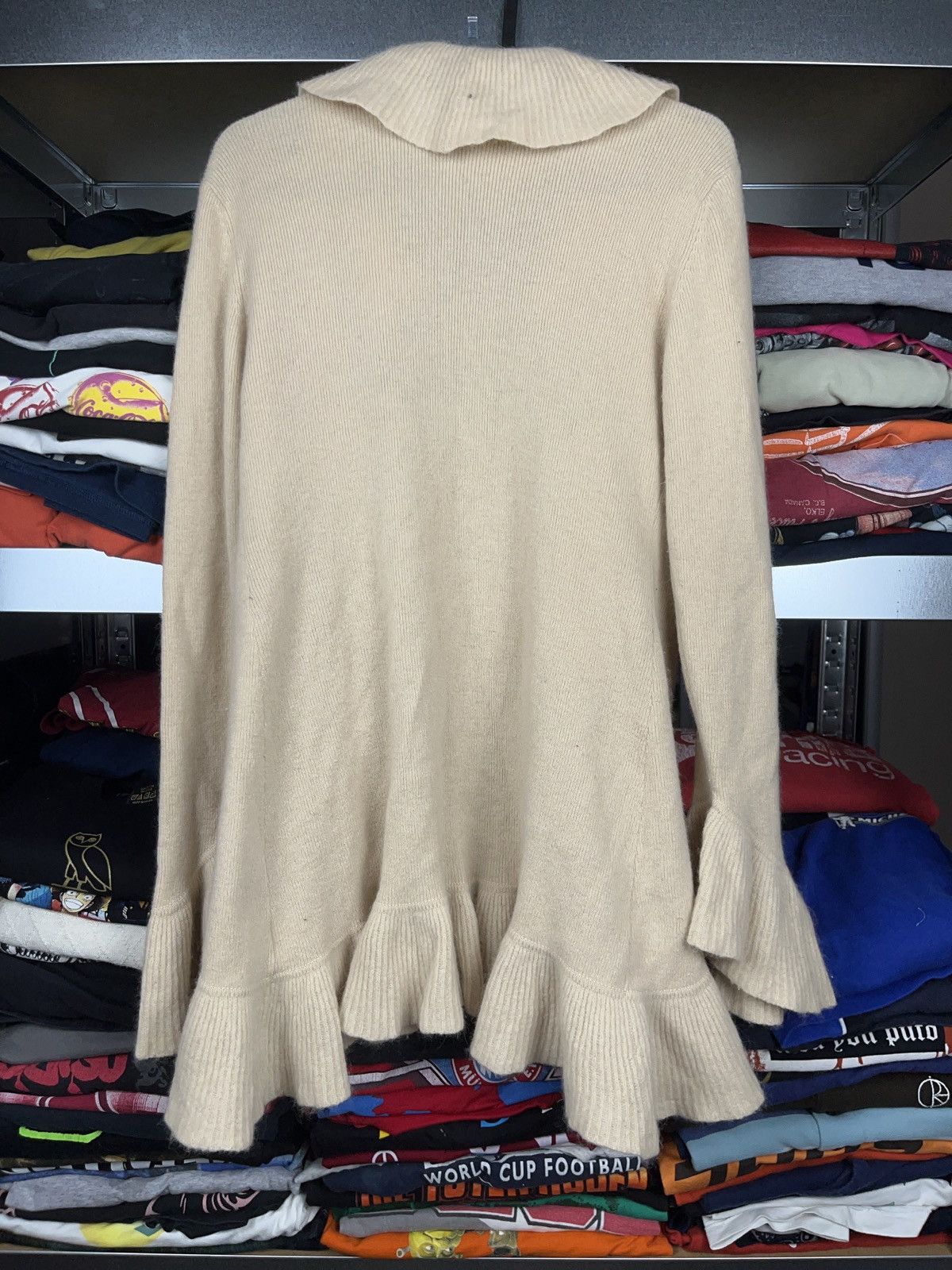 Japanese Brand Torazzo Donna avant garde wool and angora frill sweater Size M / US 6-8 / IT 42-44 - 4 Thumbnail
