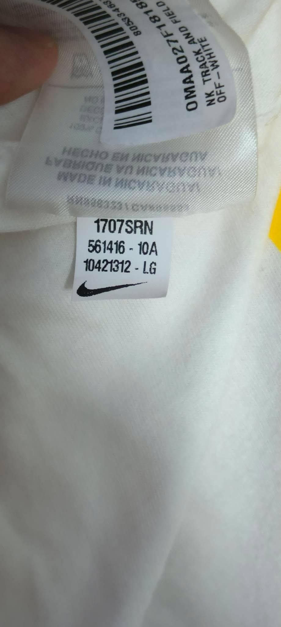 Off white × Nike Track and Field T-shirt