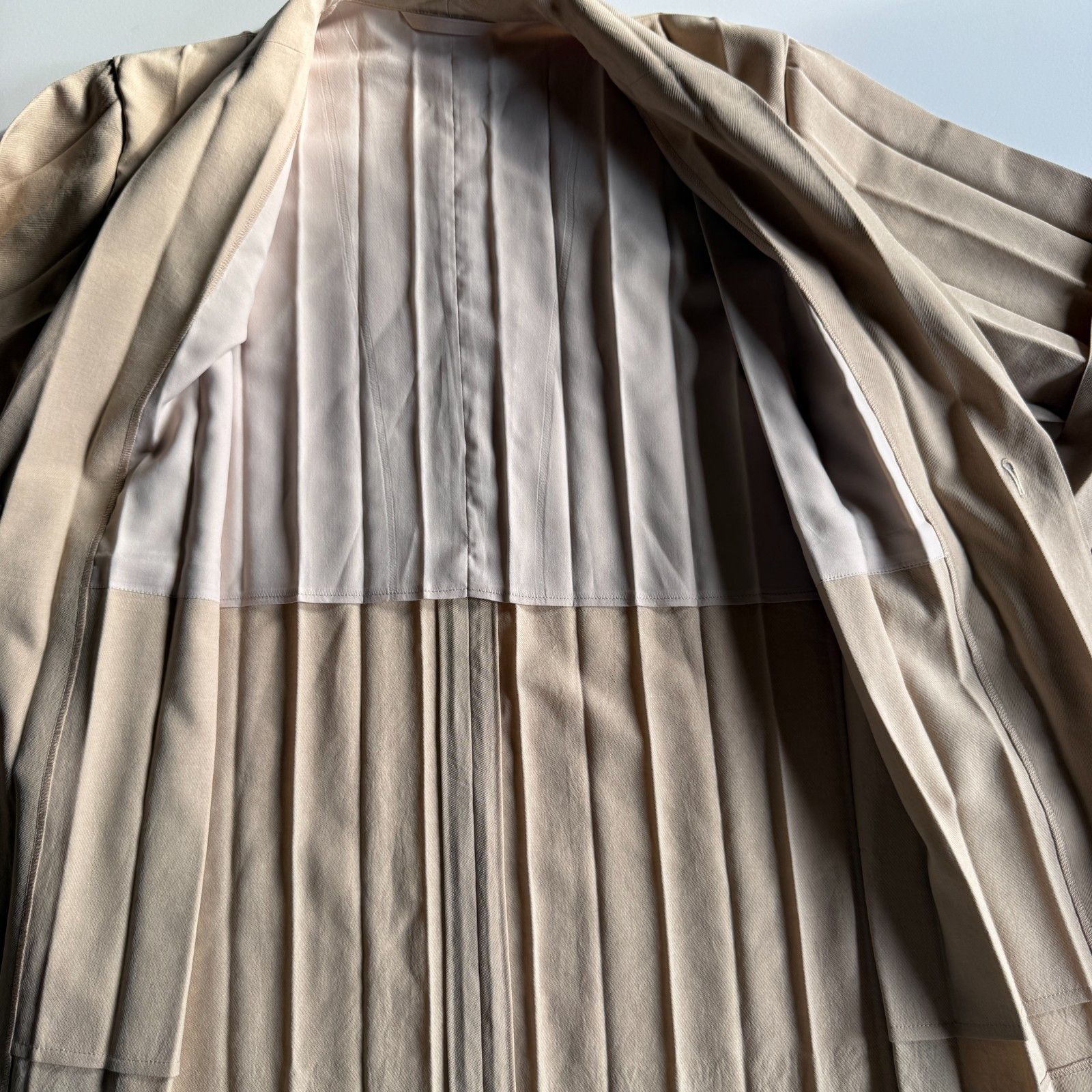 Homme Plisse Issey Miyake Homme Plissé Issey Miyake Edge Blazer in Beige HP48FD25 Size 42R - 4 Thumbnail