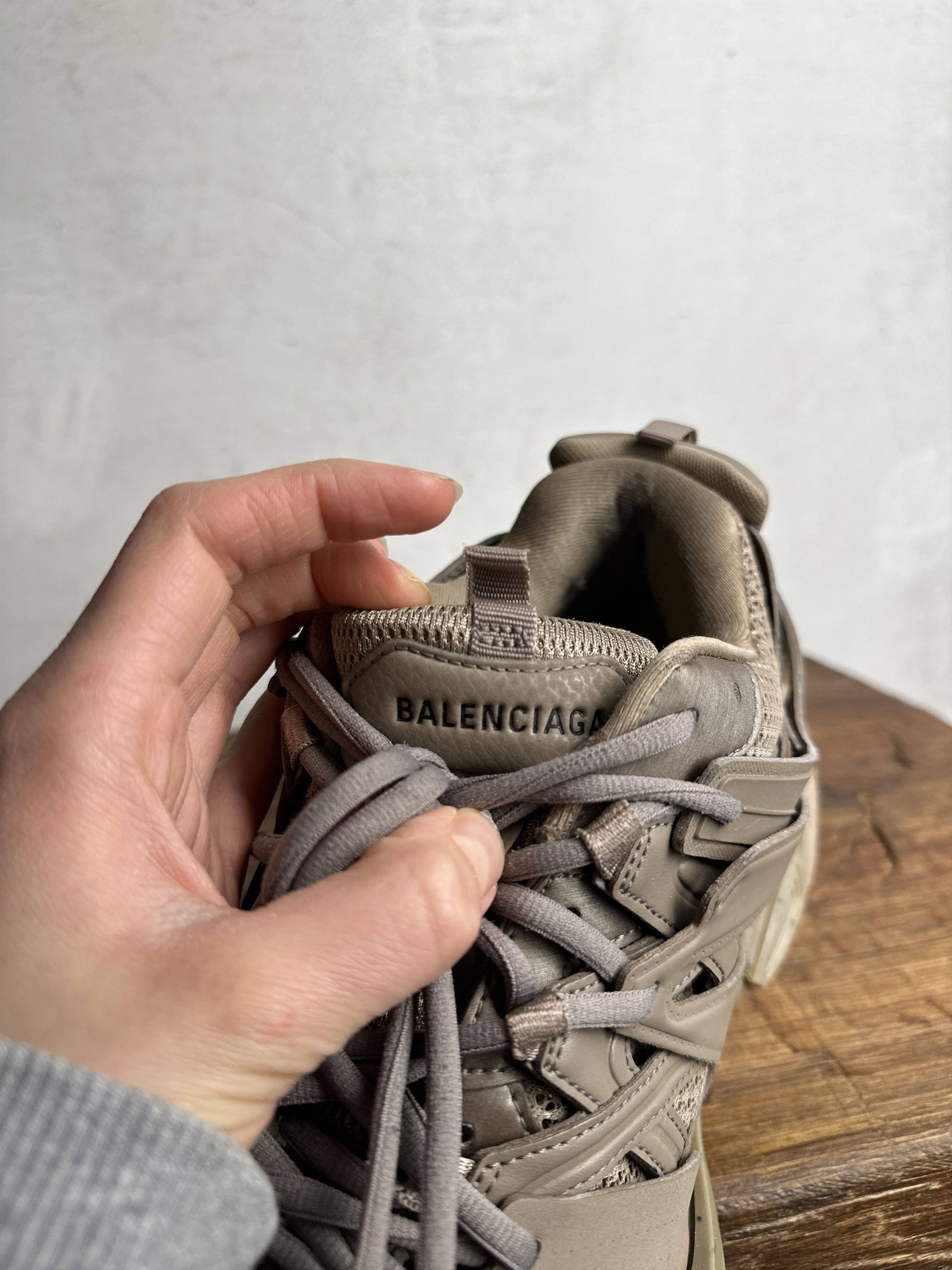Balenciaga Balenciaga Track Full Beige Recycled Sneakers Size US 11 / EU 44 - 10 Thumbnail