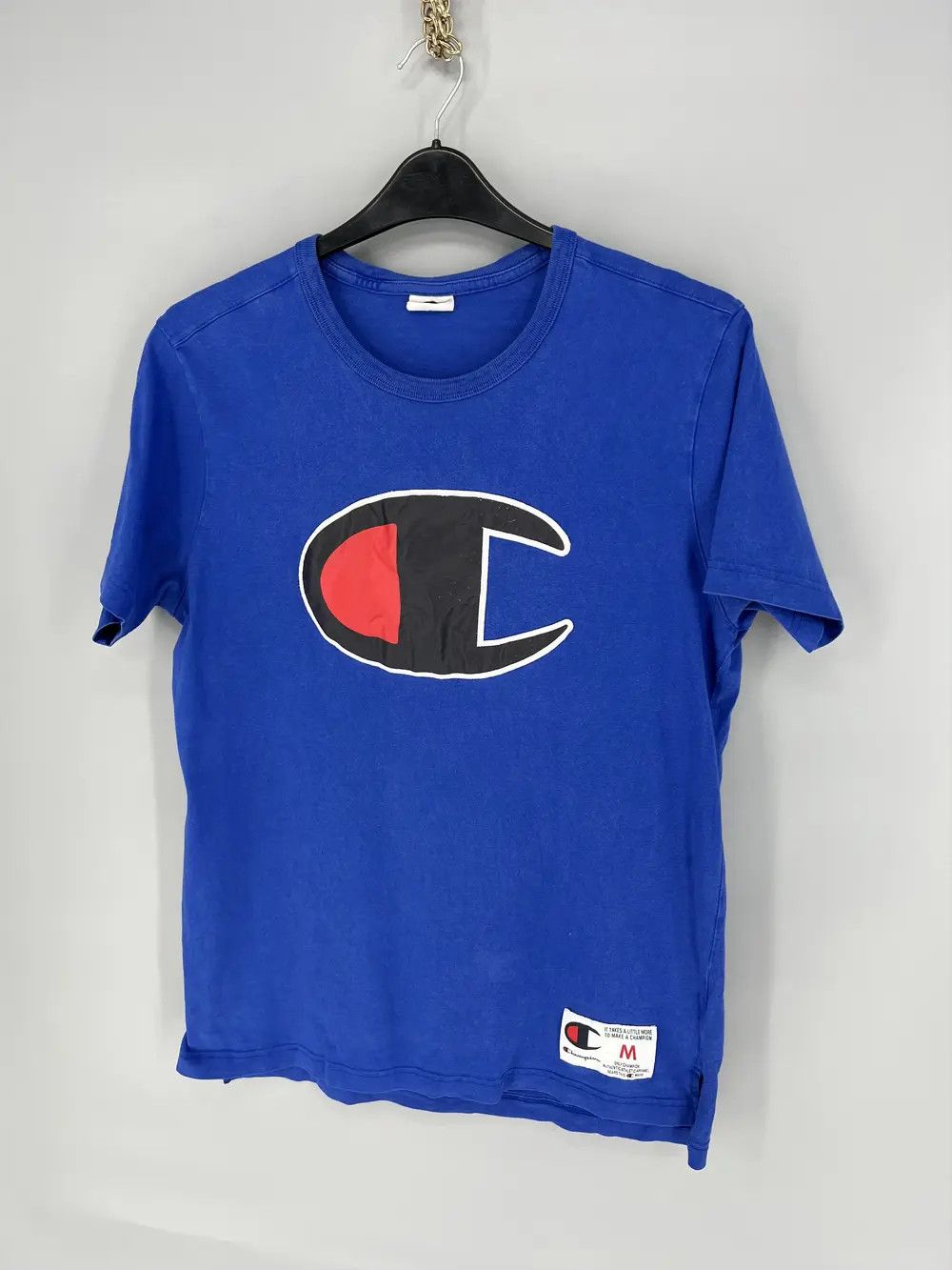Champion × Vintage VINTAGE Y2K CHAMPION BIG LOGO NICE DESIGN TSHIRT HIP HOP RAP Size US M / EU 48-50 / 2 - 3 Thumbnail