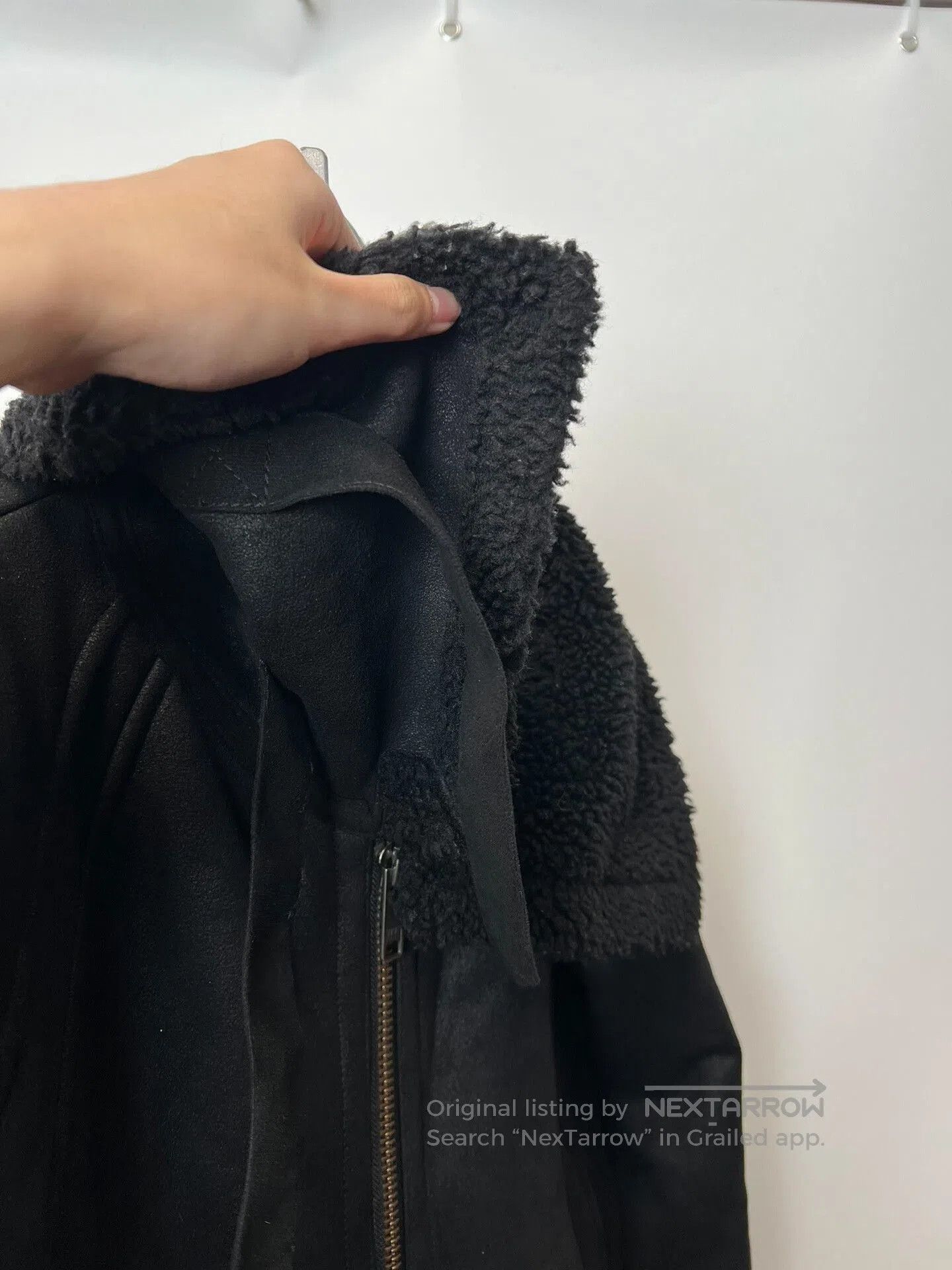 Pervert PERVERZE Faux Suede Lined Jacket. Size US L / EU 52-54 / 3 - 5 Thumbnail