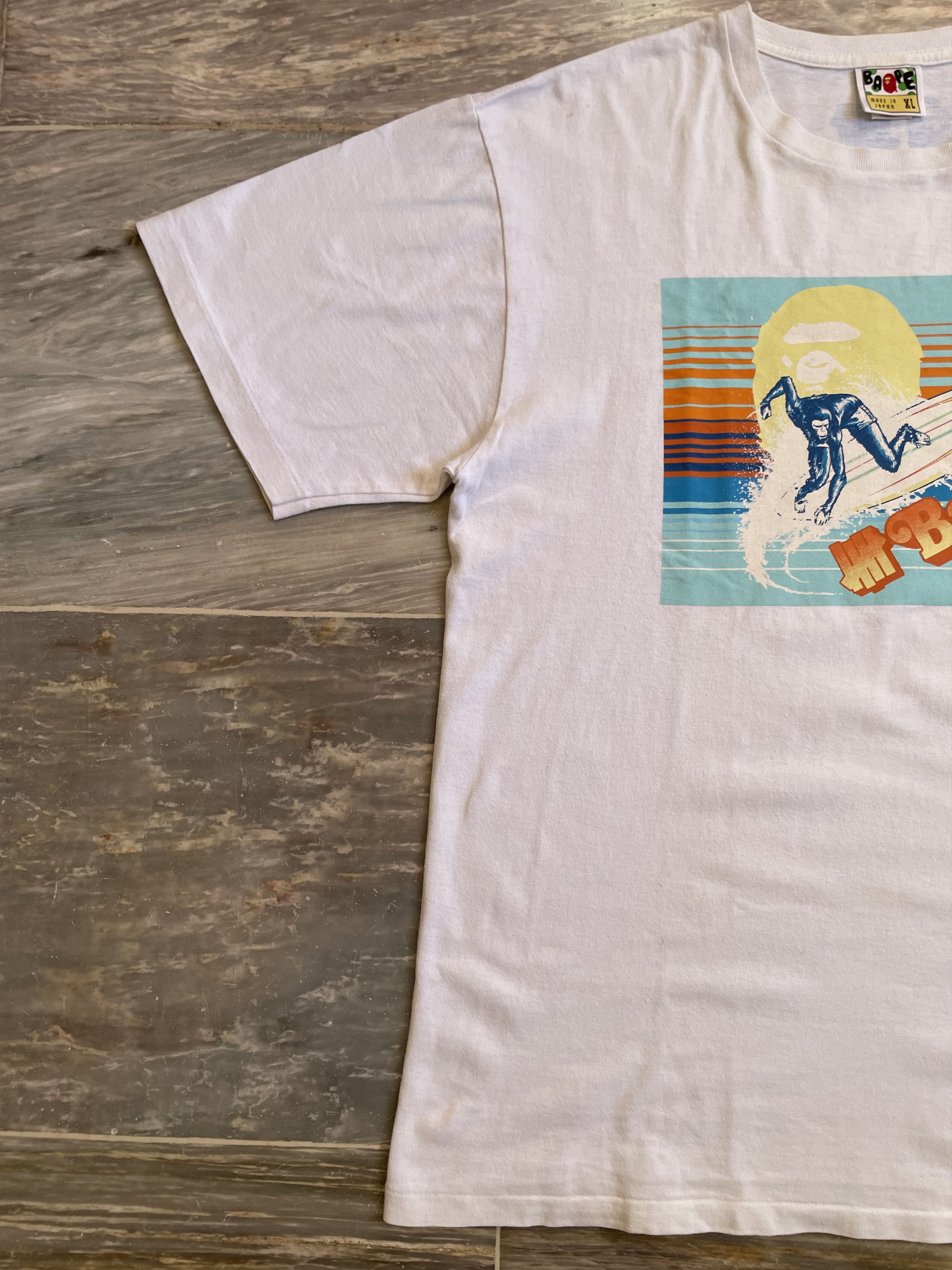 Bape × Nigo × Undefeated Bape x Undefeated Surfing Ape Tee Size US L / EU 52-54 / 3 - 3 Thumbnail