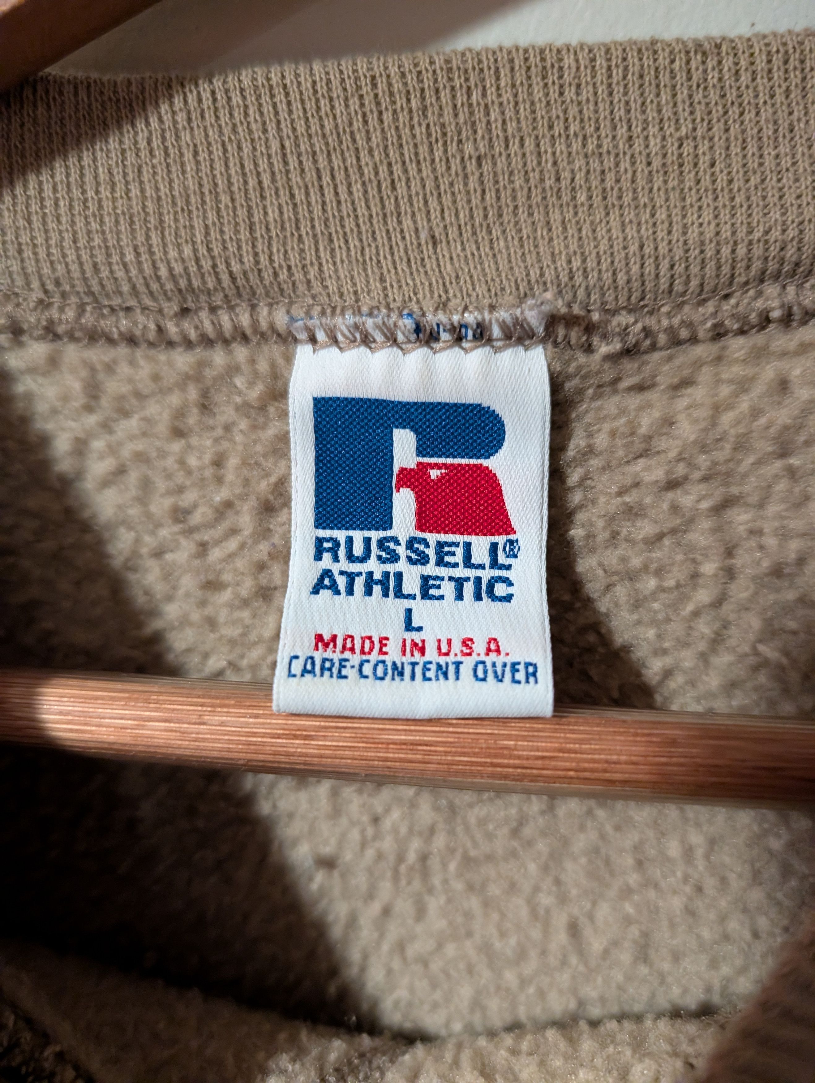 Russell Athletic Vintage 90s Russell Athletic Blank Crewneck Sweatshirt Boxy Size US L / EU 52-54 / 3 - 2 Thumbnail