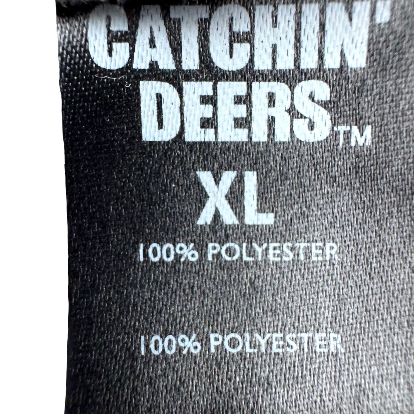 Vintage Catchin' Deers Sweatshirt Men 1/4 Button Pullover XL Gray Mock Neck Long Sleeve Polyester Size US XL / EU 56 / 4 - 3 Thumbnail