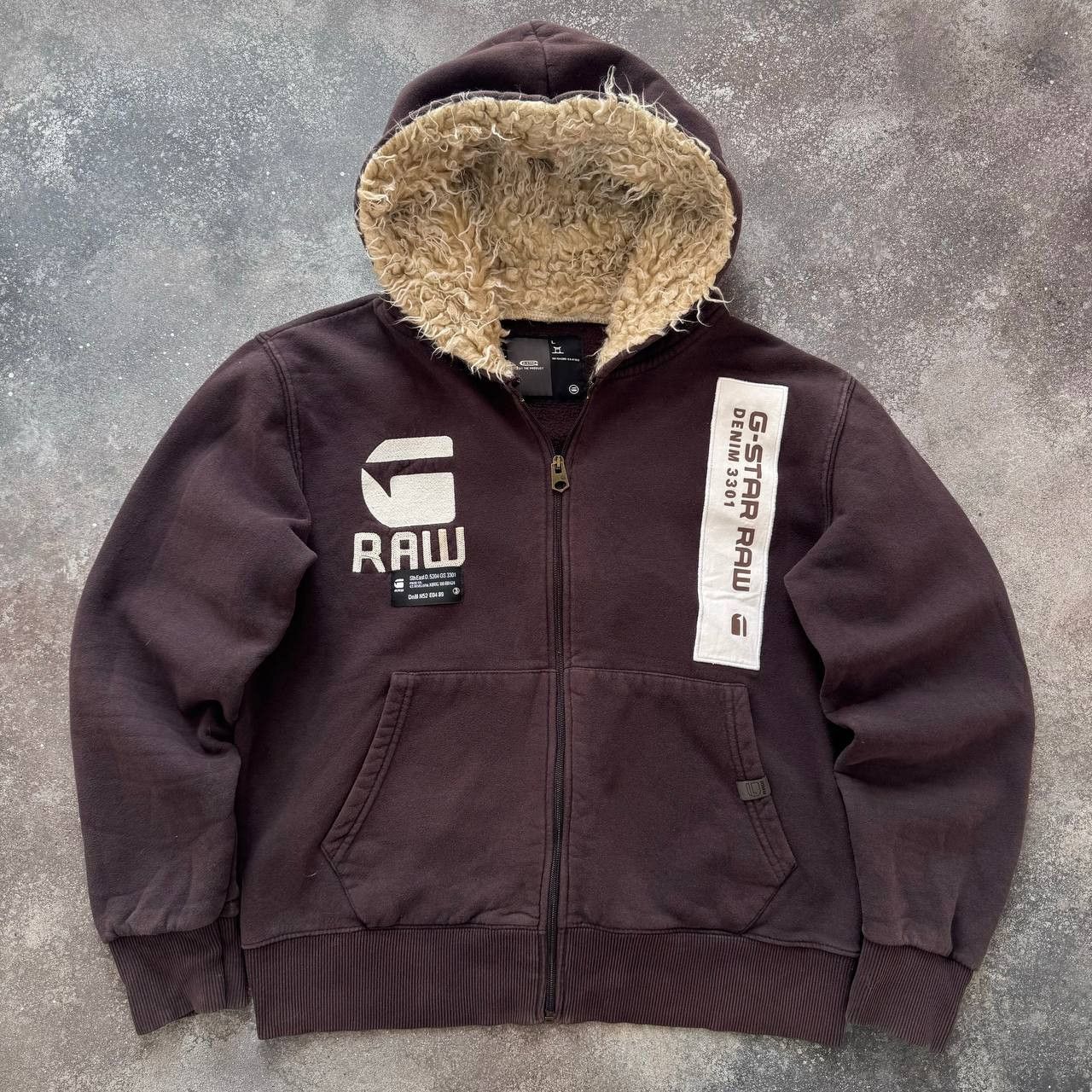 G-Star G-Star Raw Vintage Faux Fur Hoodie Size US M / EU 48-50 / 2 - 1 Thumbnail