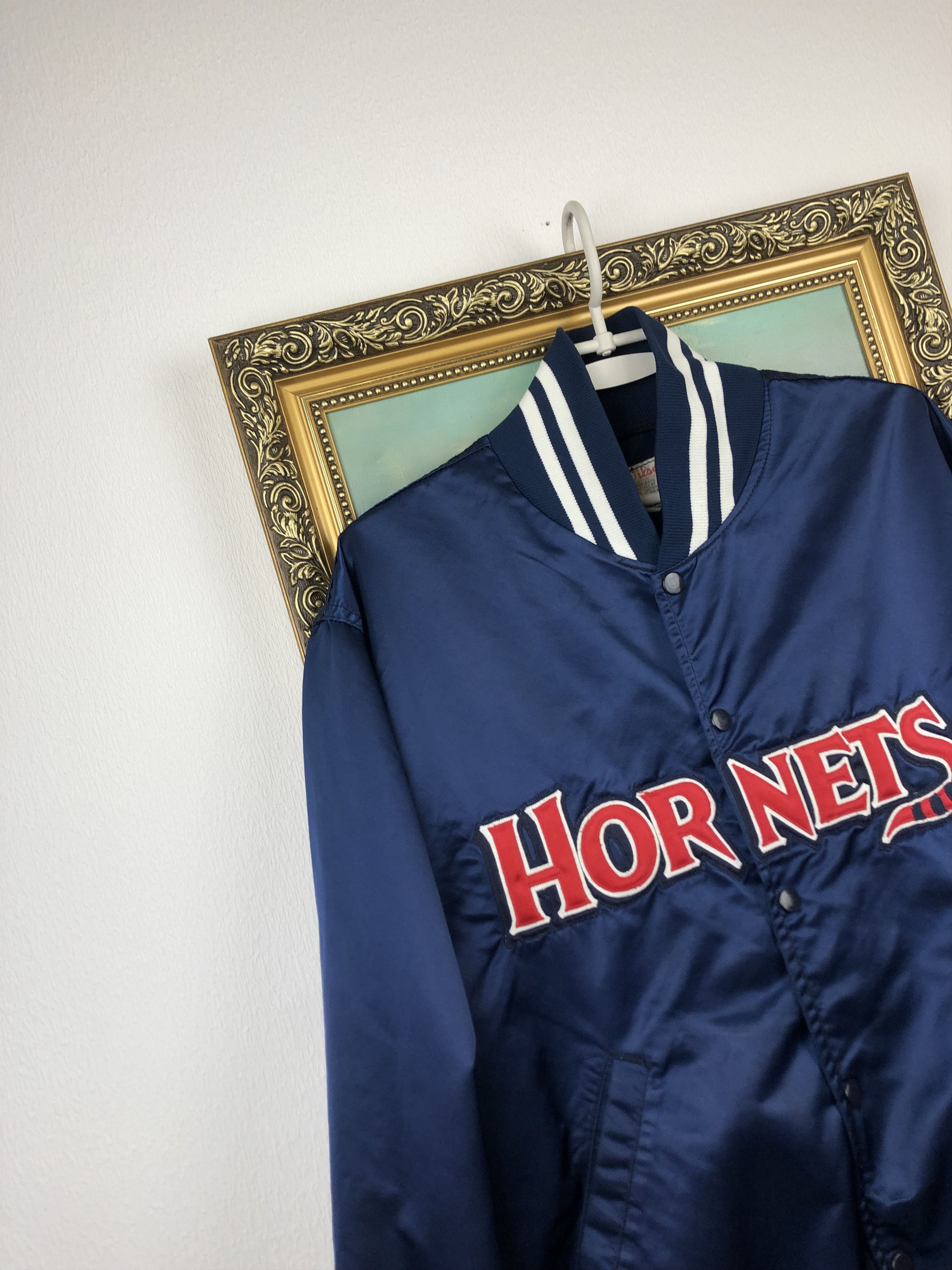 NBA Vintage 80's Charlotte Hornets Starter Satin Jacket Hype Size US XL / EU 56 / 4 - 4 Thumbnail