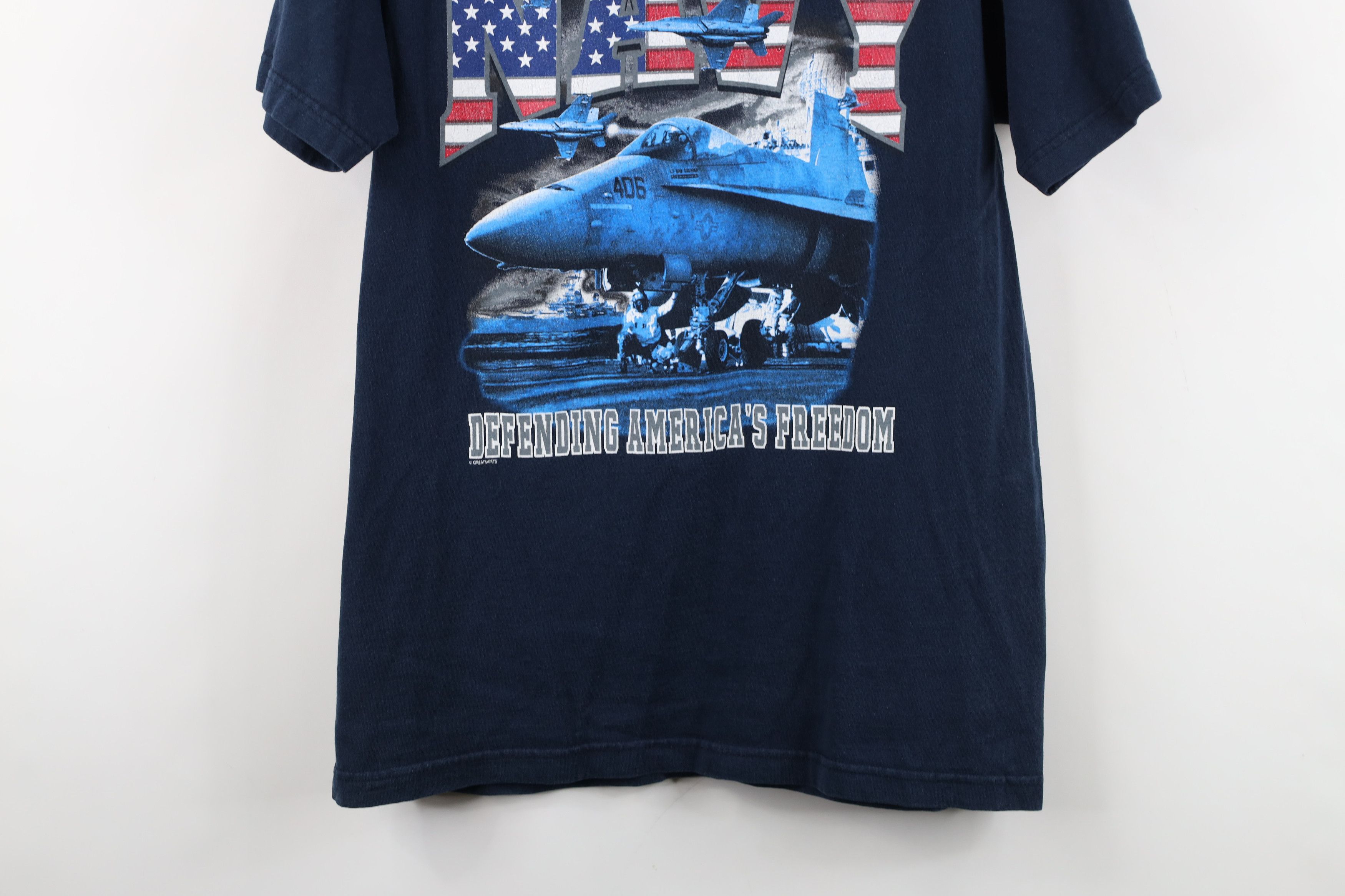 Vintage Vintage 90s United States Navy Military Short Sleeve T-Shirt Size US M / EU 48-50 / 2 - 3 Thumbnail