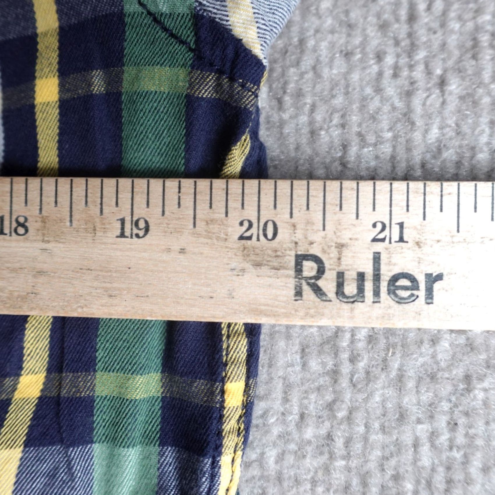 JNCO JNCO Mens Shirt M White Green Plaid 100% Cotton Button-Up Collared Long Sleeve Casual Pockets Regular Mens Size US M / EU 48-50 / 2 - 7 Thumbnail