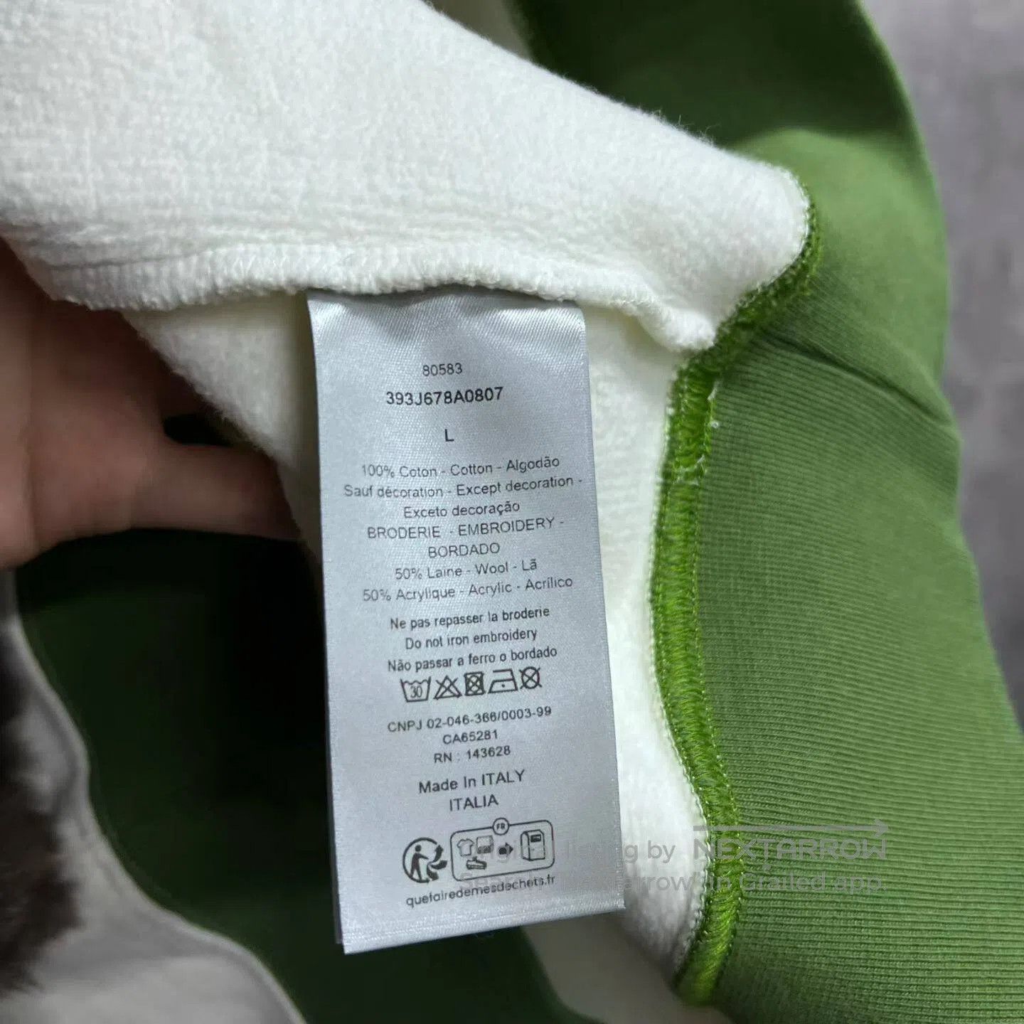 Dior Dior White letter-printed loose-fitting hooded long-sleeve Size US L / EU 52-54 / 3 - 3 Thumbnail