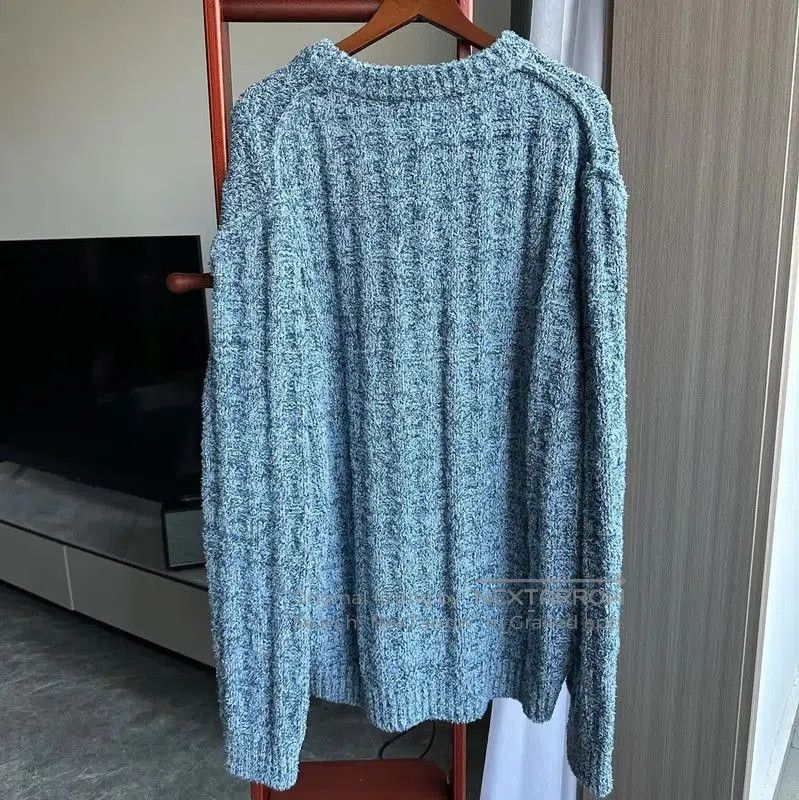 Maison Margiela Maison Margiela Blue Cotton Blend Pullover Sweater . Size US M / EU 48-50 / 2 - 2 Thumbnail