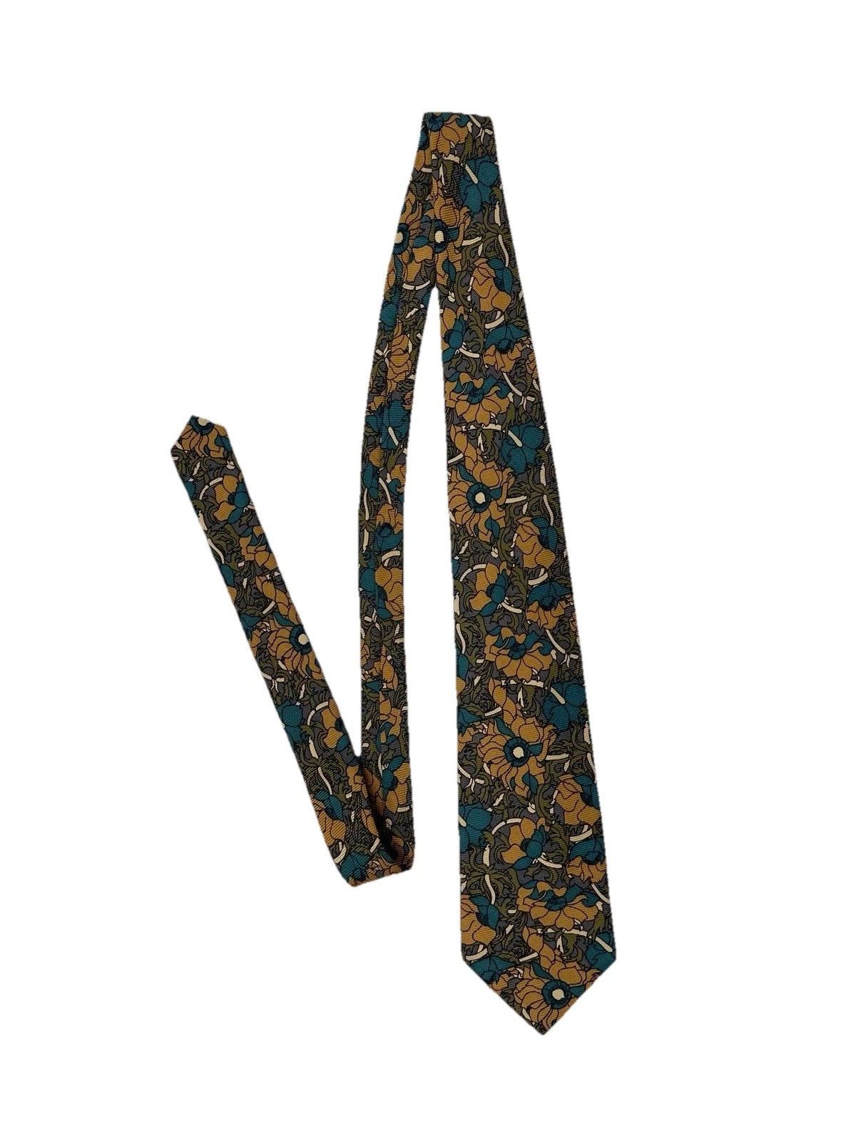 Christian Dior Monsieur Vintage Christian Dior Monsieur Silk Floral Pattern Tie Size ONE SIZE - 1 Thumbnail