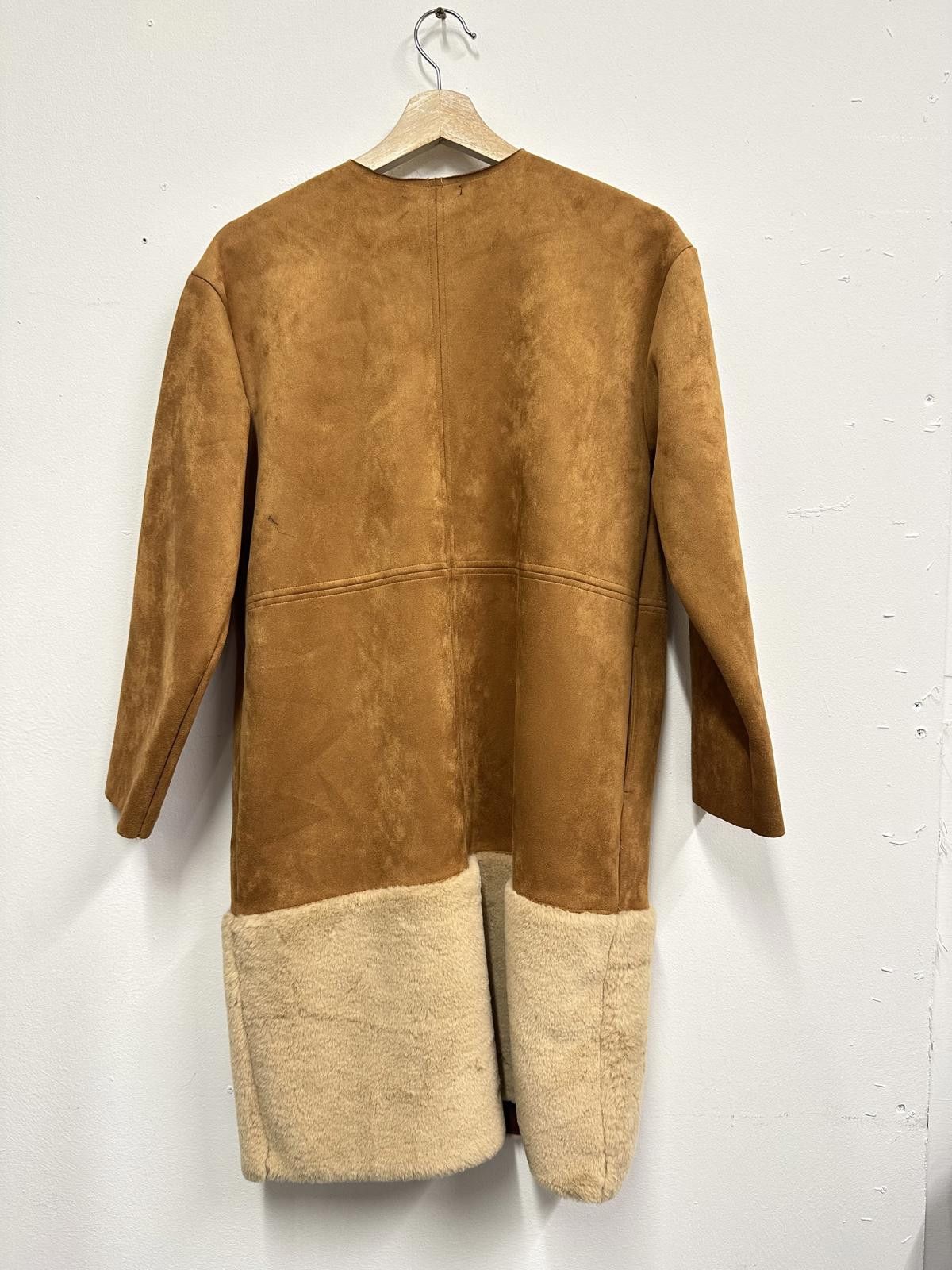 Zara Zara Faux Suede and Shearling Coat Size S / US 4 / IT 40 - 4 Thumbnail