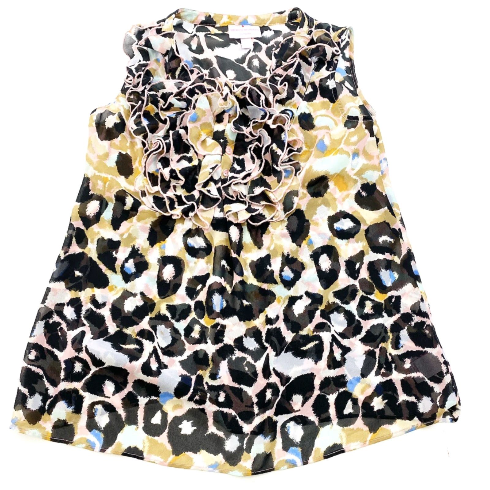 Matthew Williamson Matthew Williamson Sleeveless Blouse Womens Small Ruffles For Impulse Size S / US 4 / IT 40 - 2 Thumbnail