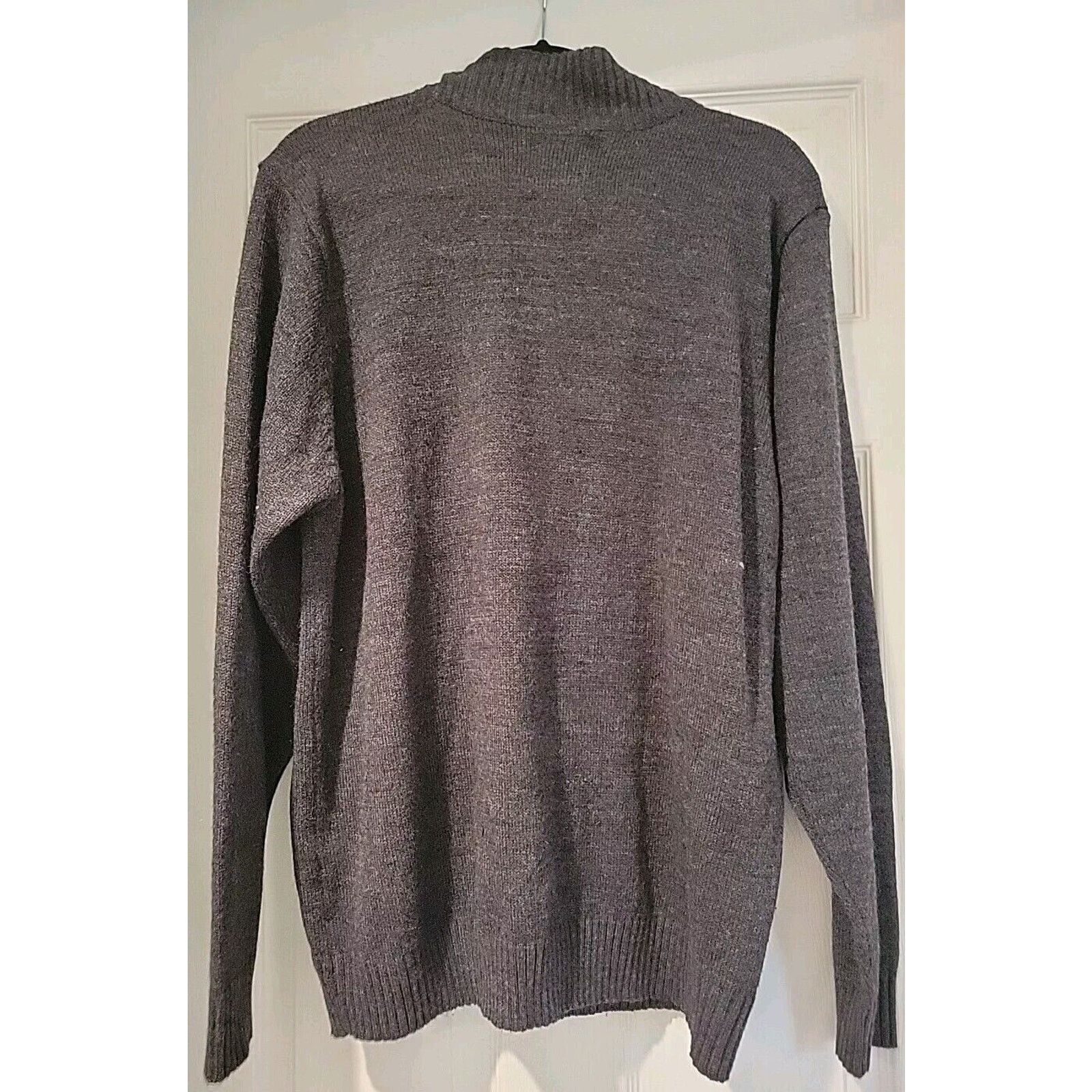 Beverly Hills Polo Club BEVERLY HILLS POLO CLUB Sz XL Men's Gray 1/4 Zip Sweater Size US XL / EU 56 / 4 - 3 Thumbnail