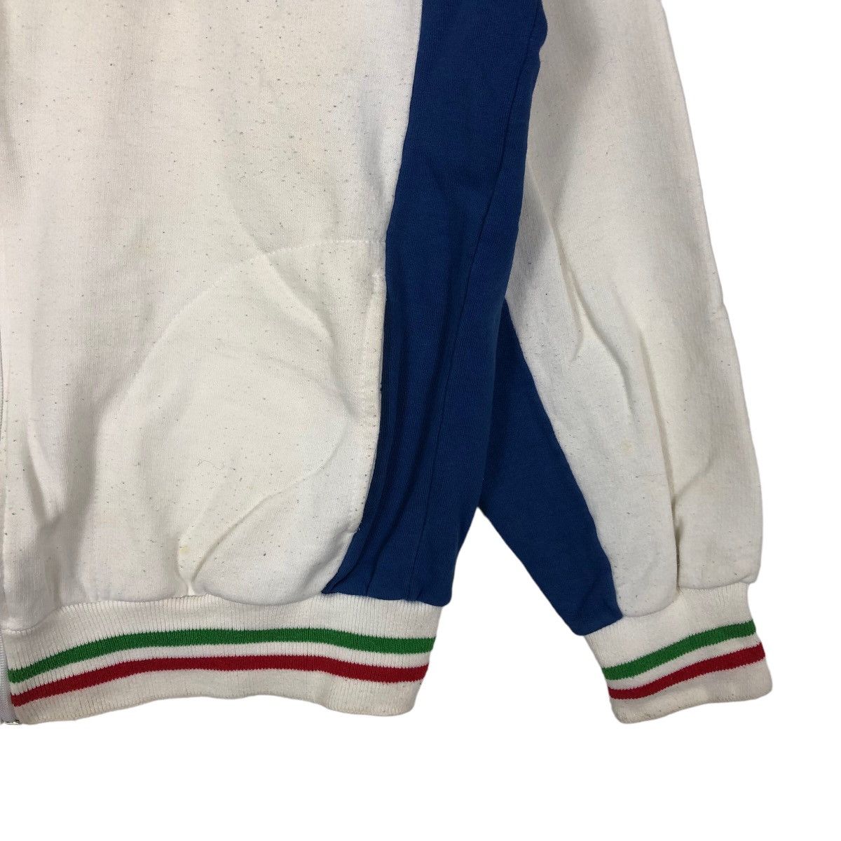 Japanese Brand 🔥Vintage Italia Sweater Zipper Big Logo Made in Italy Size US XXL / EU 58 / 5 - 5 Thumbnail