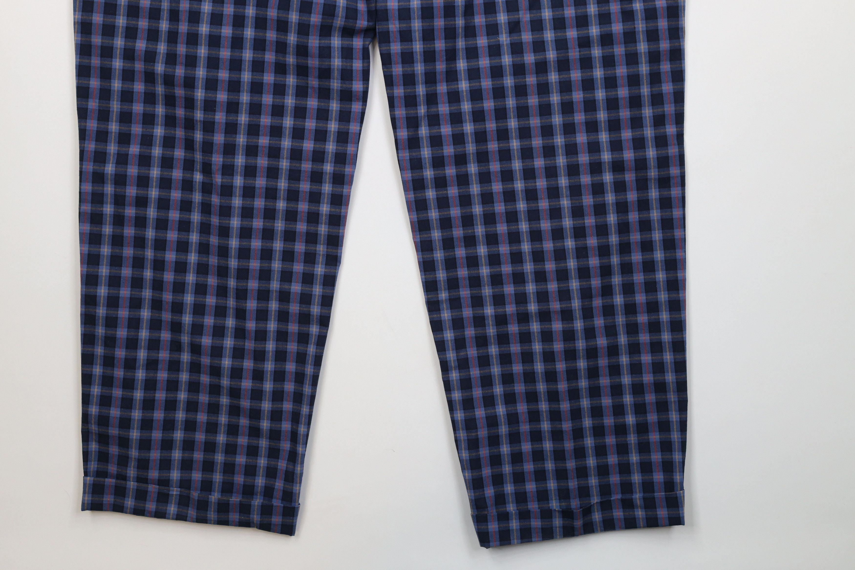Izod Vintage 80s 90s Izod Chino Pants Trousers Plaid Cotton Size US 36 / EU 52 - 13 Thumbnail
