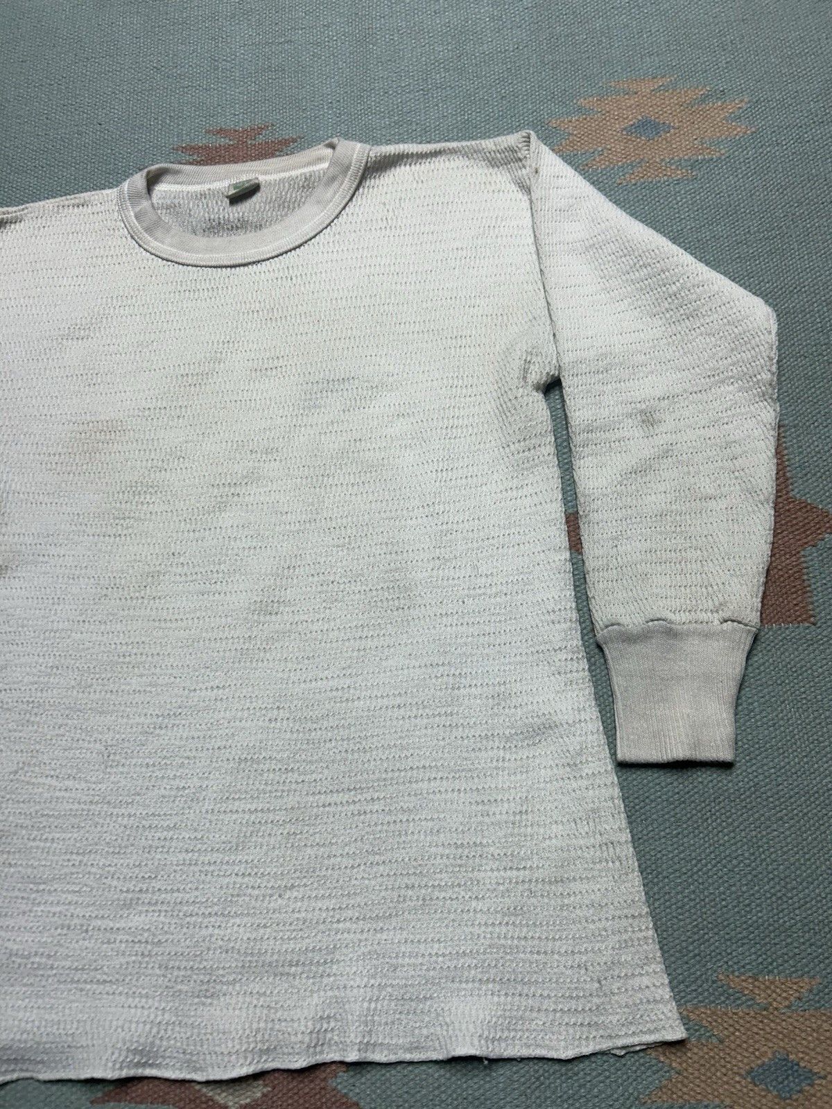 Vintage Vintage 70s waffle knit thermal shirt hanes soft base large Size US L / EU 52-54 / 3 - 3 Thumbnail