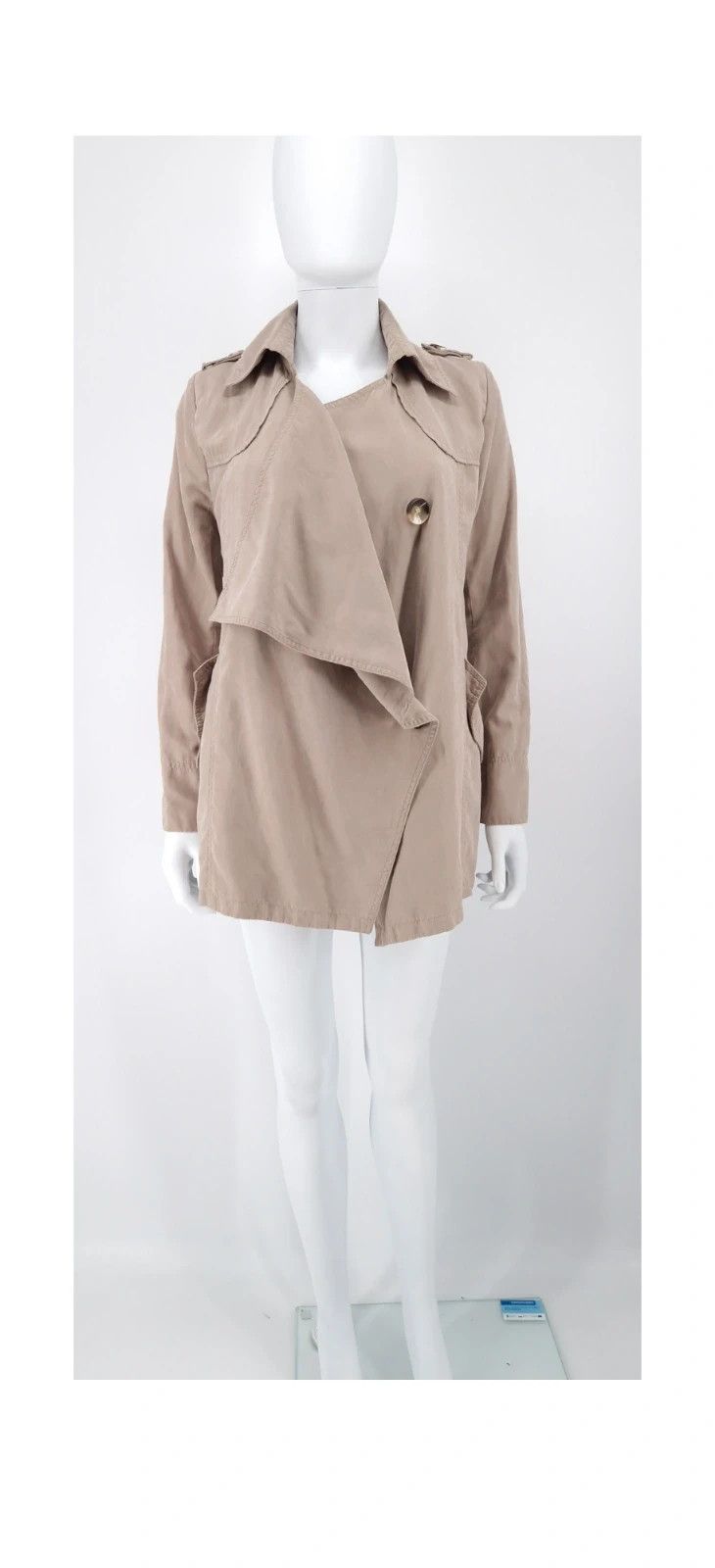 image of Alexander Mcqueen 2010 Coat in Beige, Women's (Size Small)