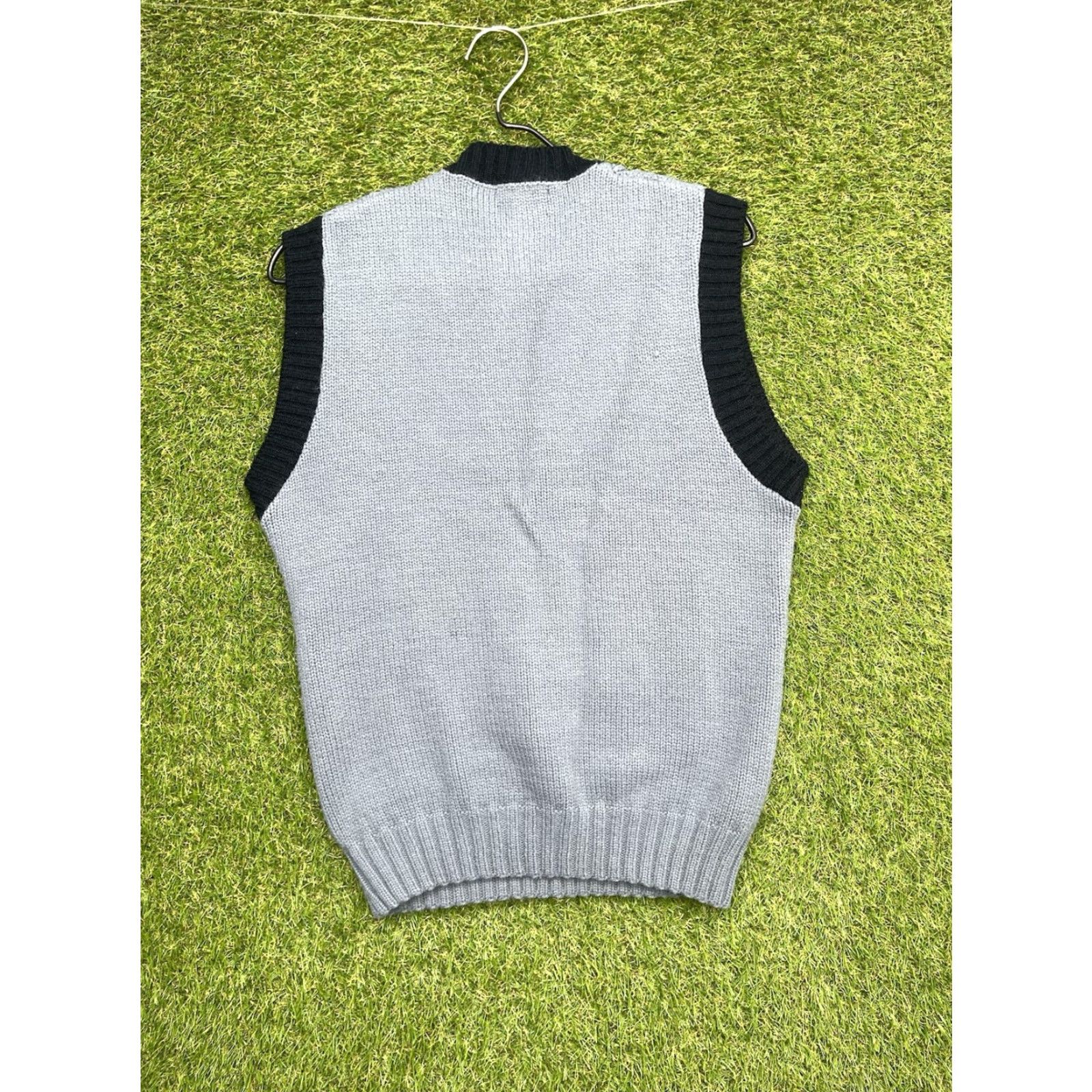 Sears Vintage Sears Kings Road Sweater Vest Mens Medium Knit Grandpa Preppy 70s Grey Size US M / EU 48-50 / 2 - 6 Thumbnail