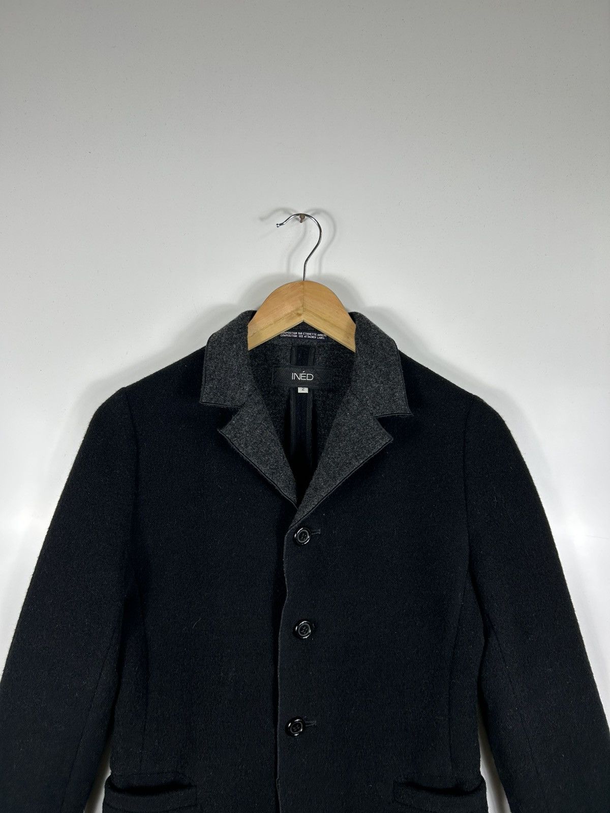 Designer × Japanese Brand × Yohji Yamamoto 🔥Ined Yohji Yamamoto Wool Single Breast Size XS / US 0-2 / IT 36-38 - 4 Thumbnail