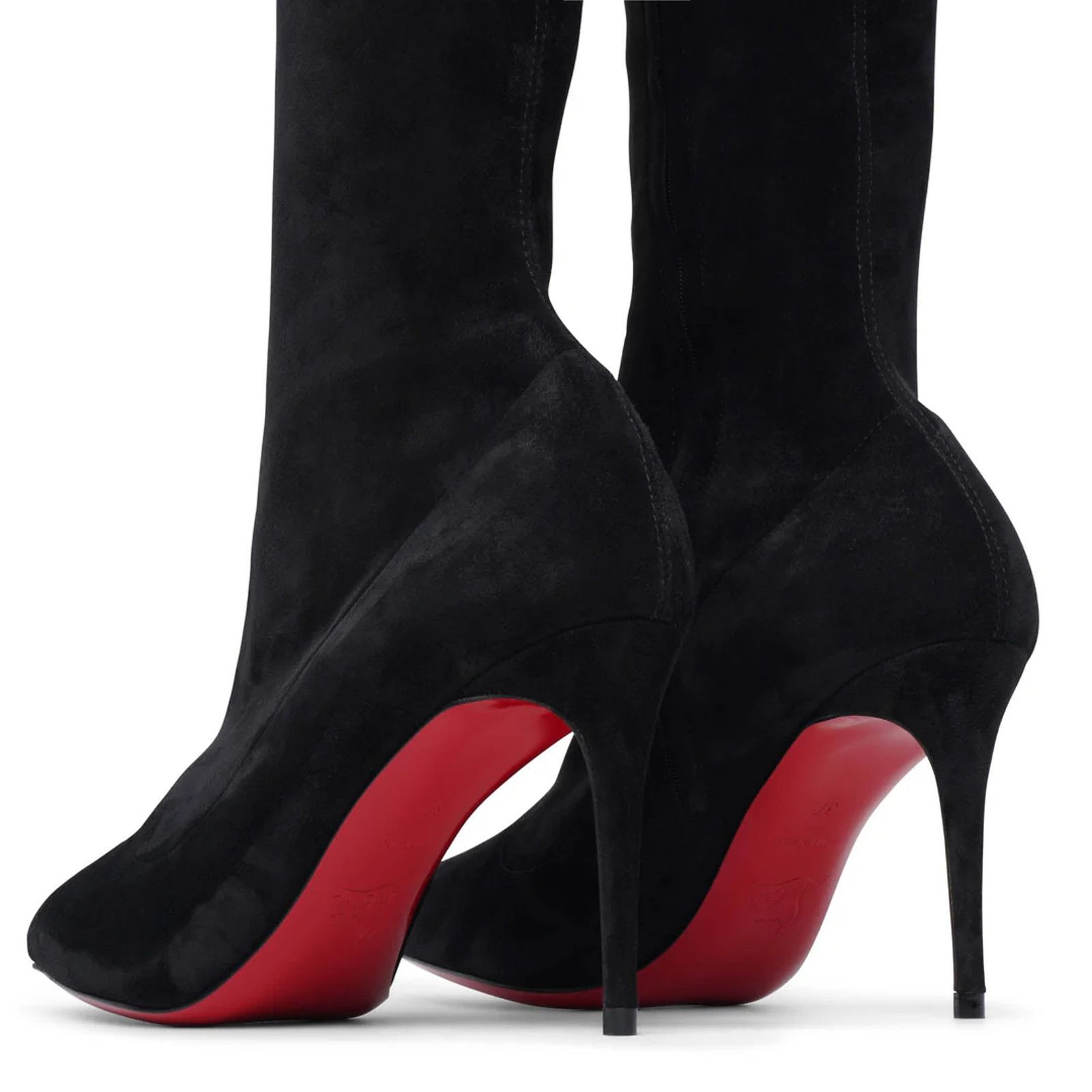 Christian Louboutin Christian Louboutin Kate Botta Alta 85 Black Suede OTK Knee Size US 8.5 / IT 38.5 - 15 Thumbnail