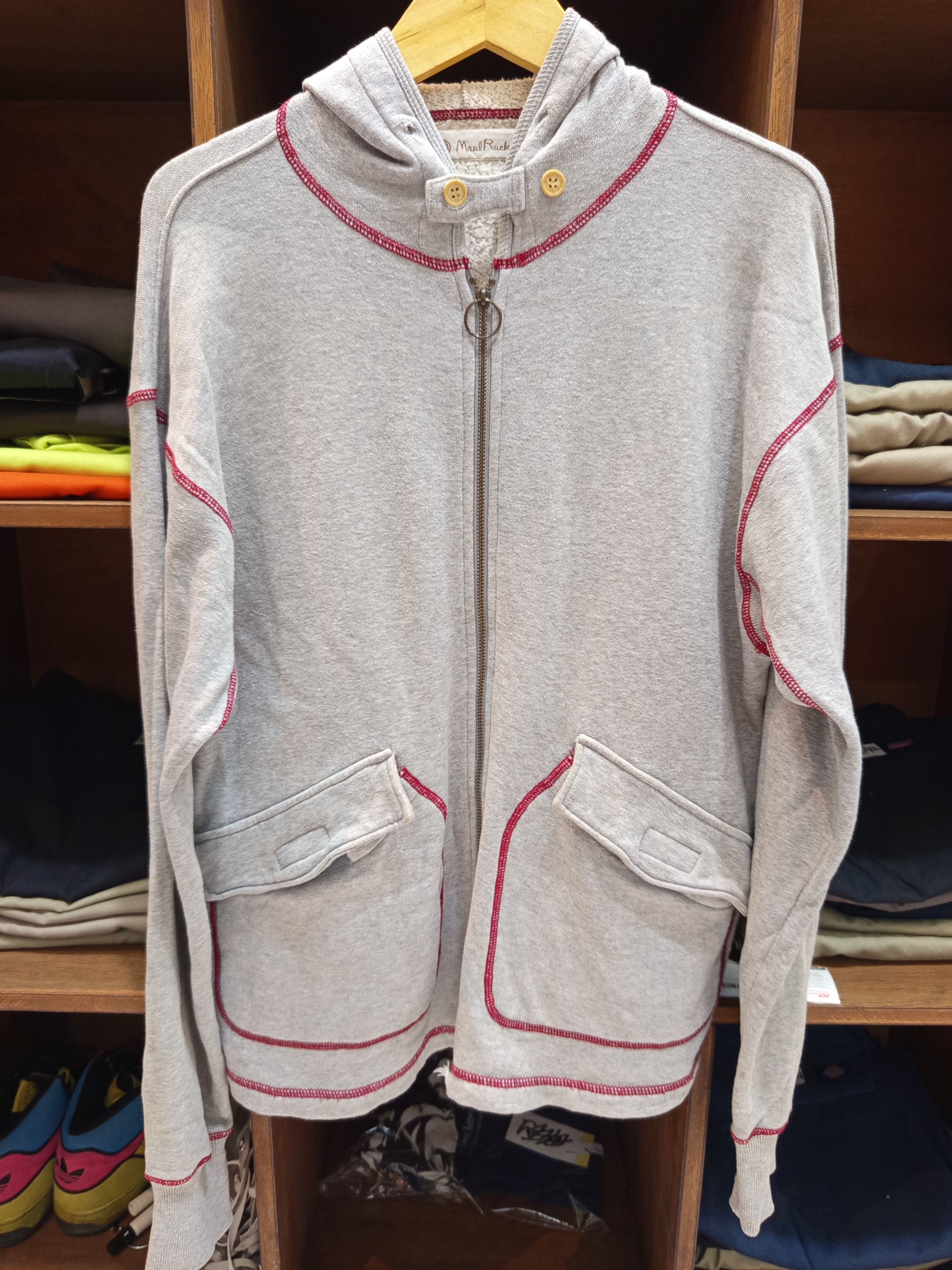Japanese Brand Vintage Maul Ruck Zip Hoodie Made in Japan Size US XL / EU 56 / 4 - 1 Thumbnail