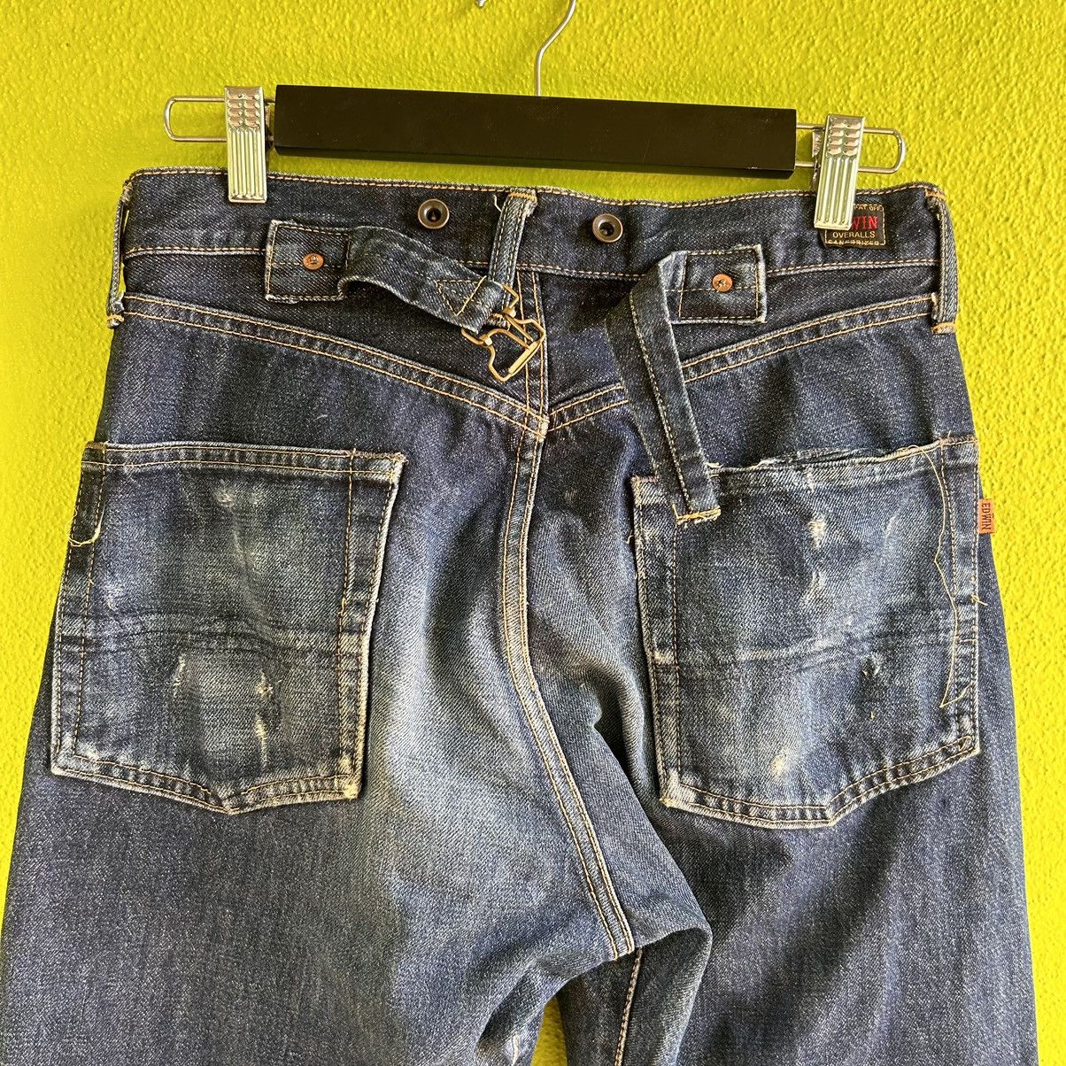 Edwin Vintage Edwin Overalls Sanforized Selvedge Distressed Denim Size US 30 / EU 46 - 7 Thumbnail