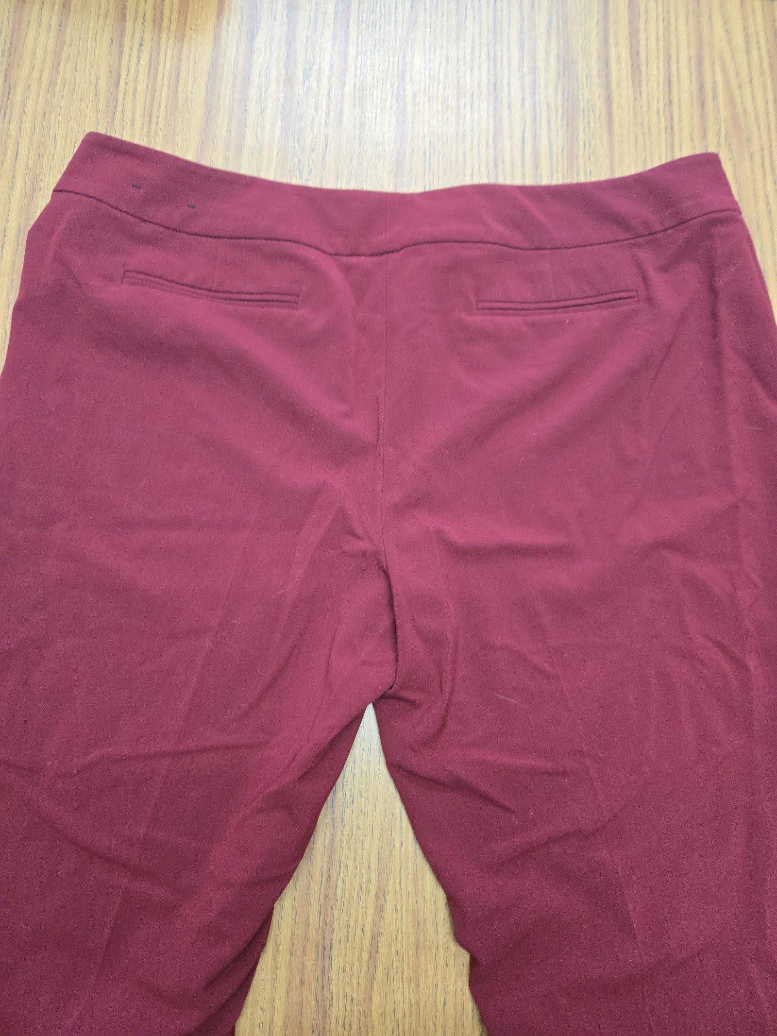 Nine West Women's maroon dress pants size 16 Size 40" / US 18 - 2 Thumbnail