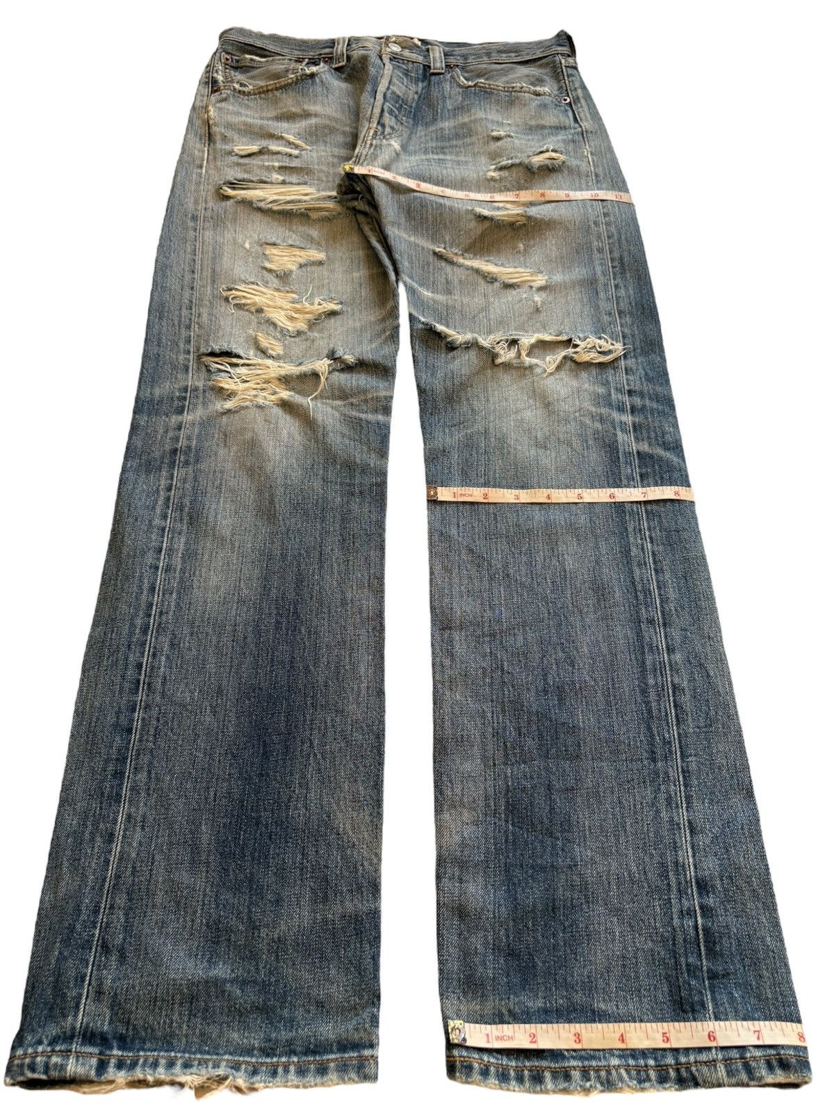 Levi's Vintage 90s Levis 501 Distressed Ripped Loose Jeans Size US 32 / EU 48 - 13 Thumbnail