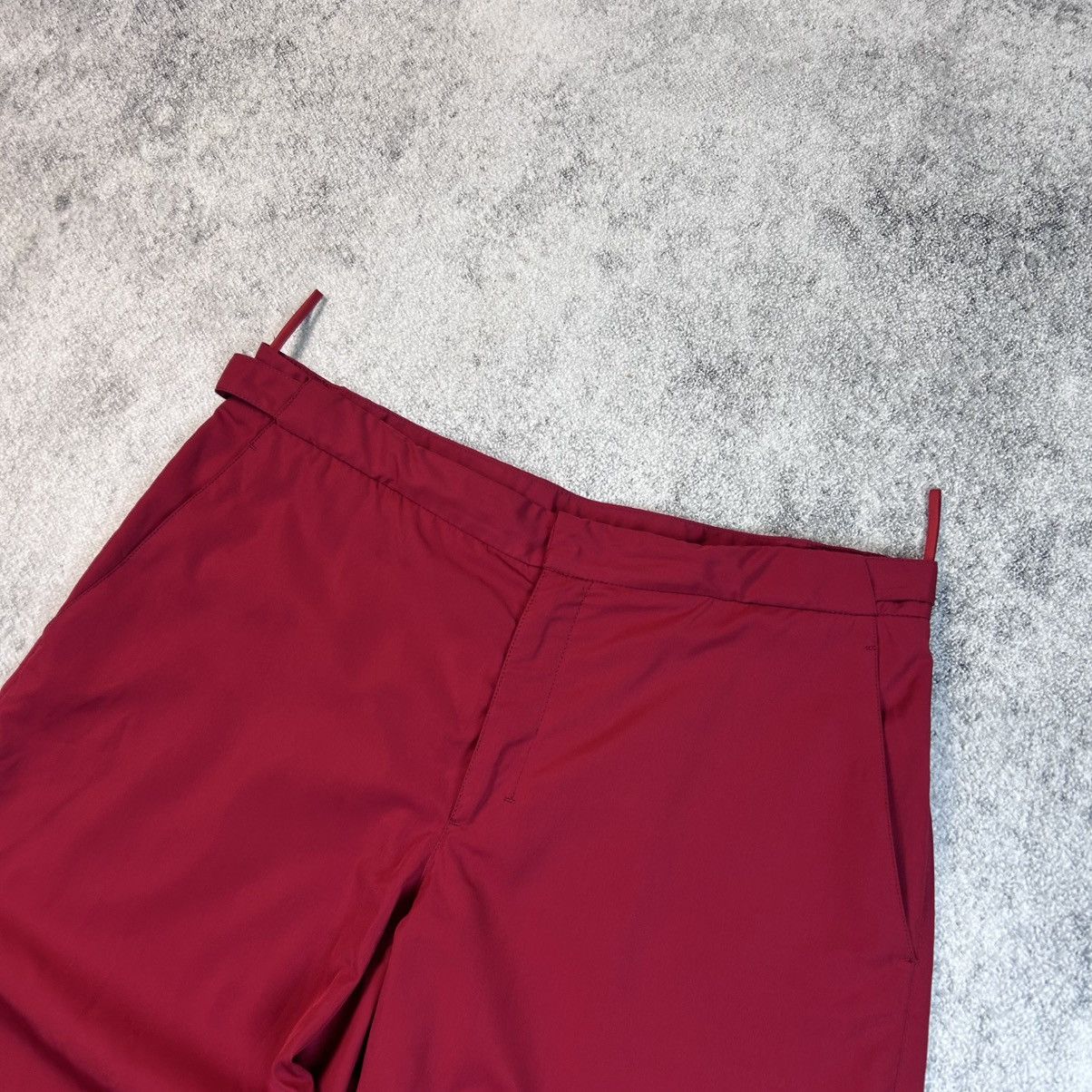 Prada Vintage Luxury Prada Milano Shorts Nylon Red Man’s Size US 34 / EU 50 - 4 Thumbnail