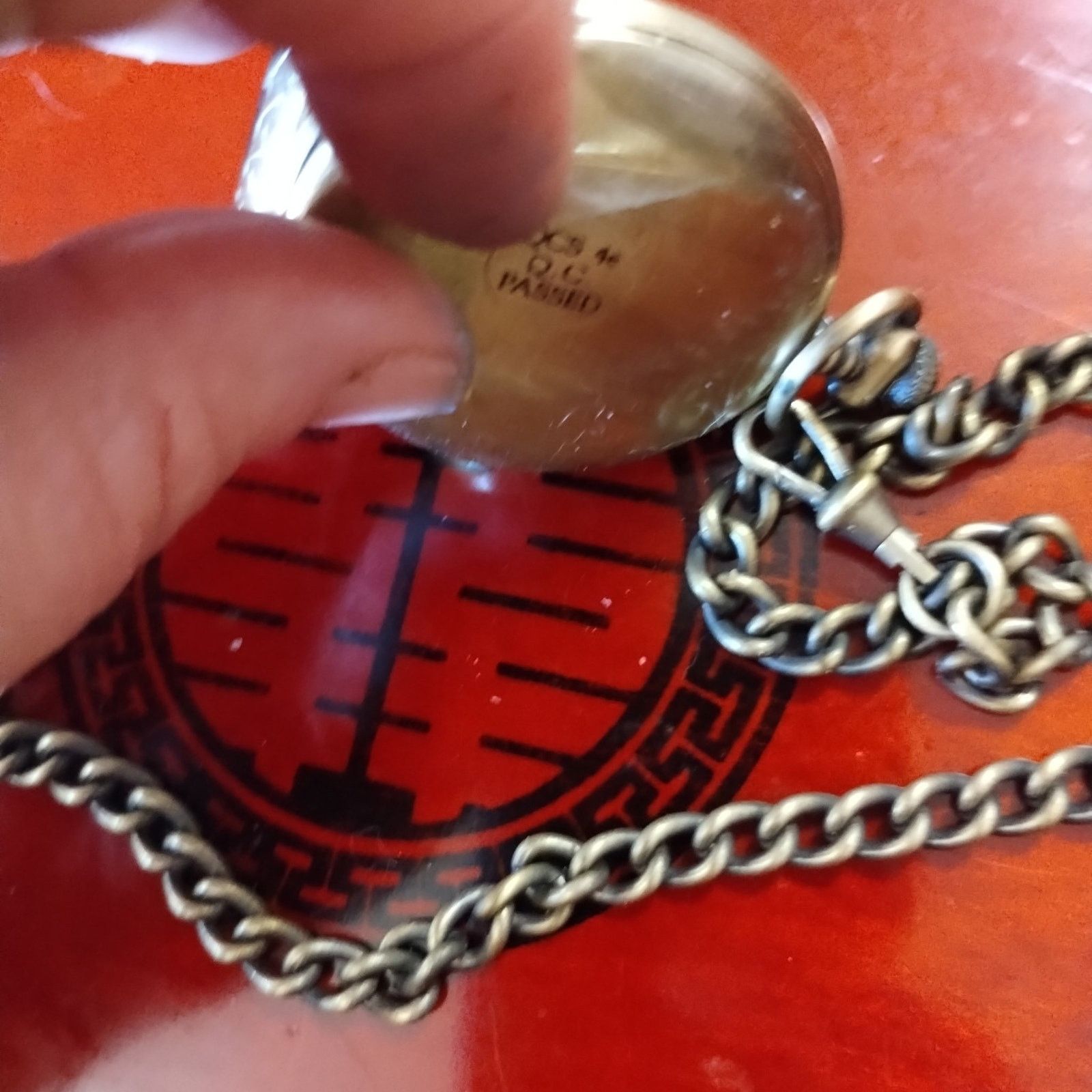 Vintage OLD VINTAGE Benrus gold and Black eagle pocket watch Size ONE SIZE - 3 Thumbnail