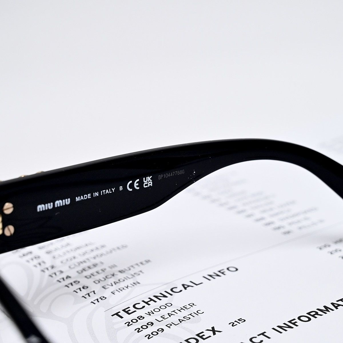 Miu Miu MIU MIU 0MU 01VV GLASSES Size ONE SIZE - 5 Thumbnail