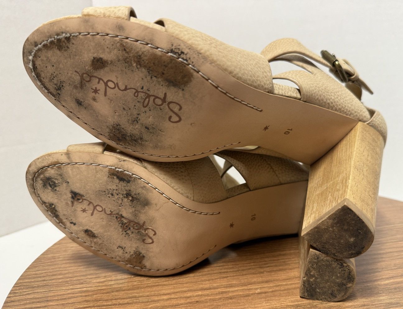 Splendid Splendid Jimmy Crisscross Mushroom Wooden Block Heel Size US 10 / IT 40 - 8 Thumbnail