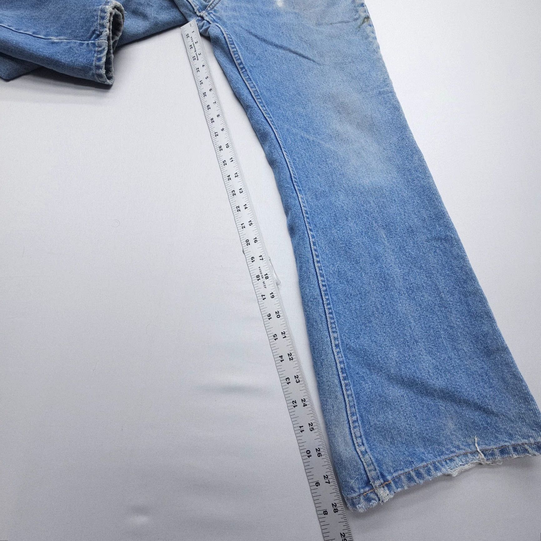 JCPenney VTG 80s JCPenney Plain Pockets Bootcut Jeans Mens 32 x 28 Blue 5-Pocket Design Denim Cotton Regular USA 90s 80s Mens Size US 32 / EU 48 - 5 Thumbnail