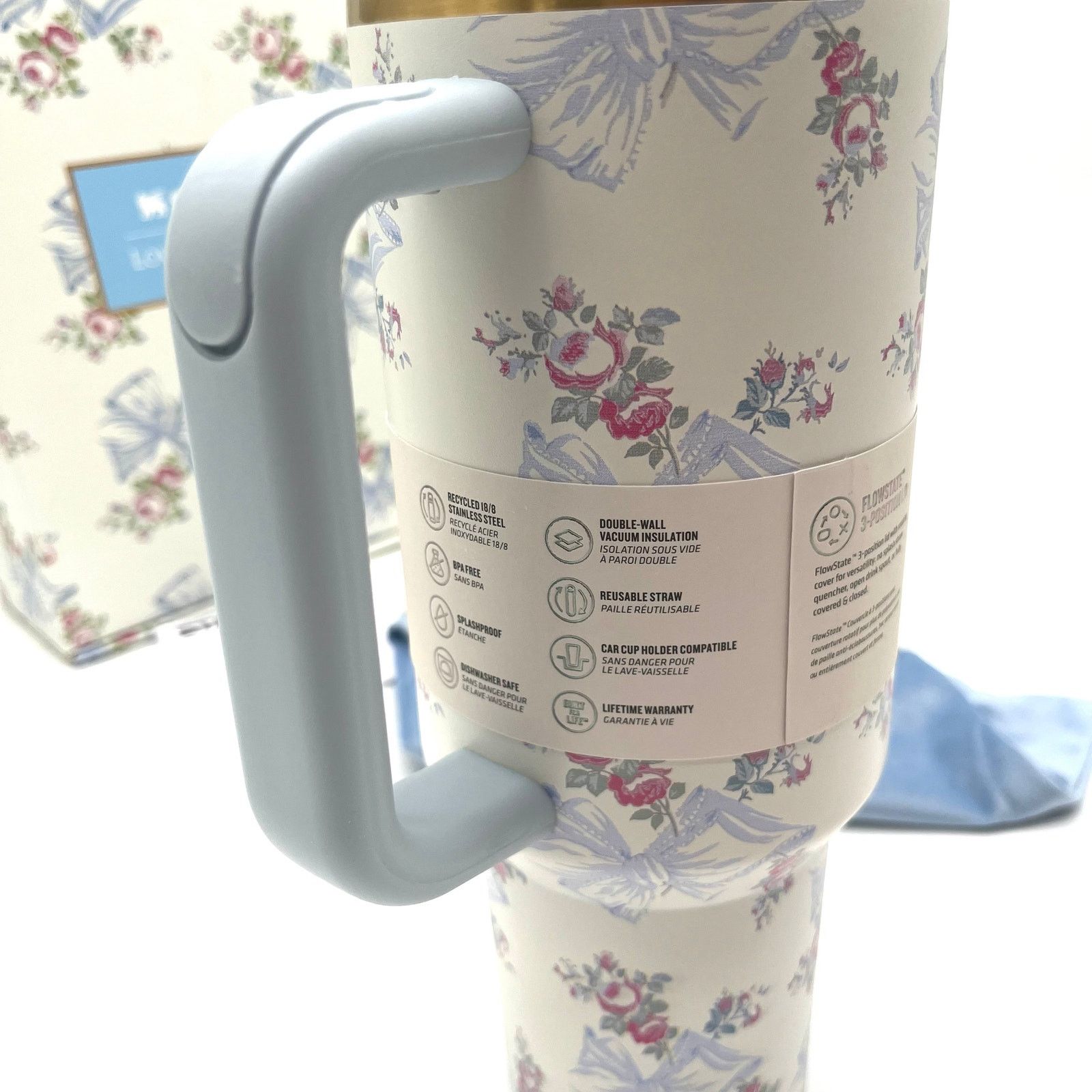 LoveShackFancy LoveShackFancy x Stanley NWT Tumbler, Authentic Collectible Size ONE SIZE - 6 Thumbnail