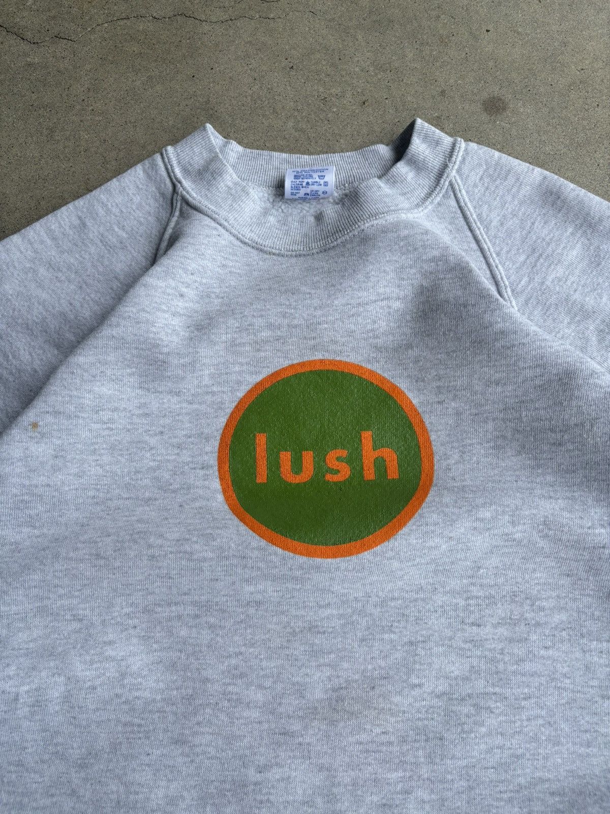 Band Tees × Vintage Crazy 90s Lush Band Spooky Simple Logo Boxy Grey Crewneck Size US L / EU 52-54 / 3 - 3 Thumbnail