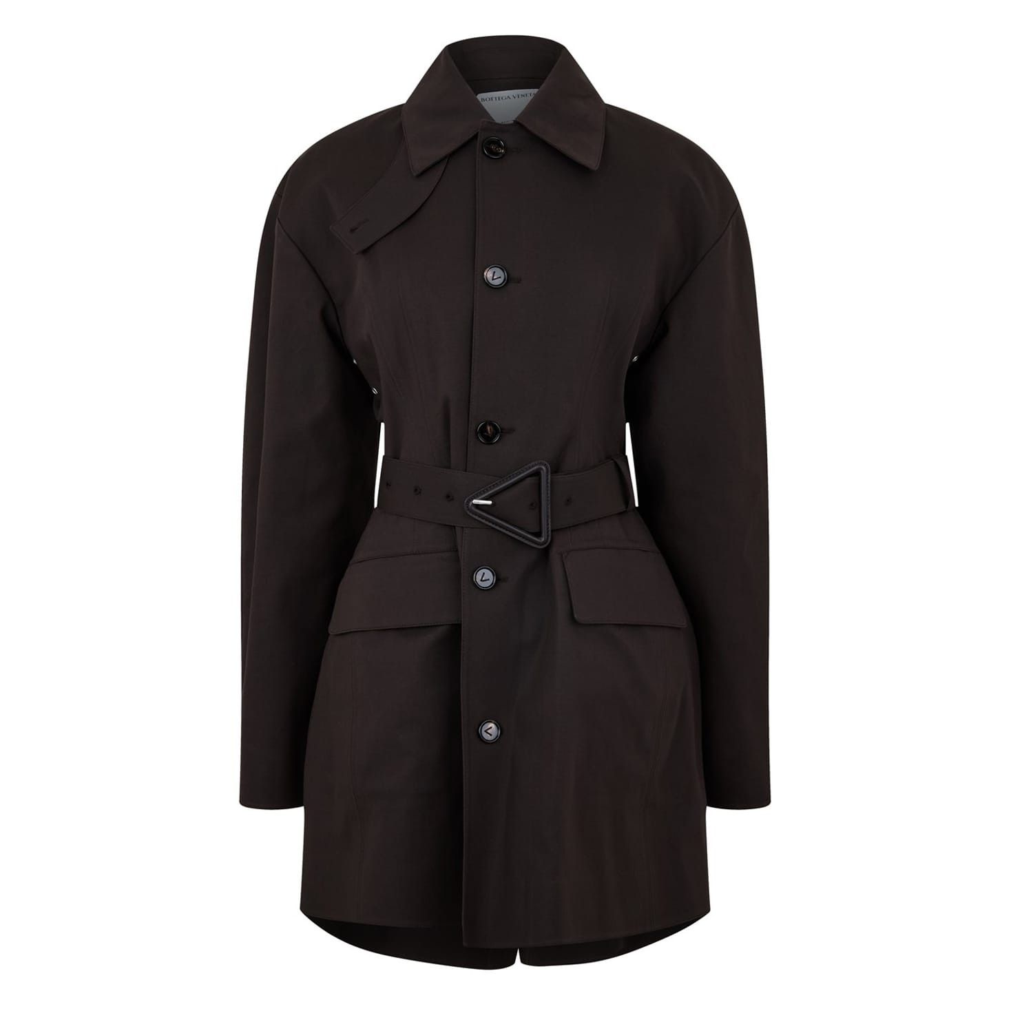 Bottega Veneta Bottega Veneta Belted Relaxed Jacket in Brown Size XS / US 0-2 / IT 36-38 - 1 Thumbnail