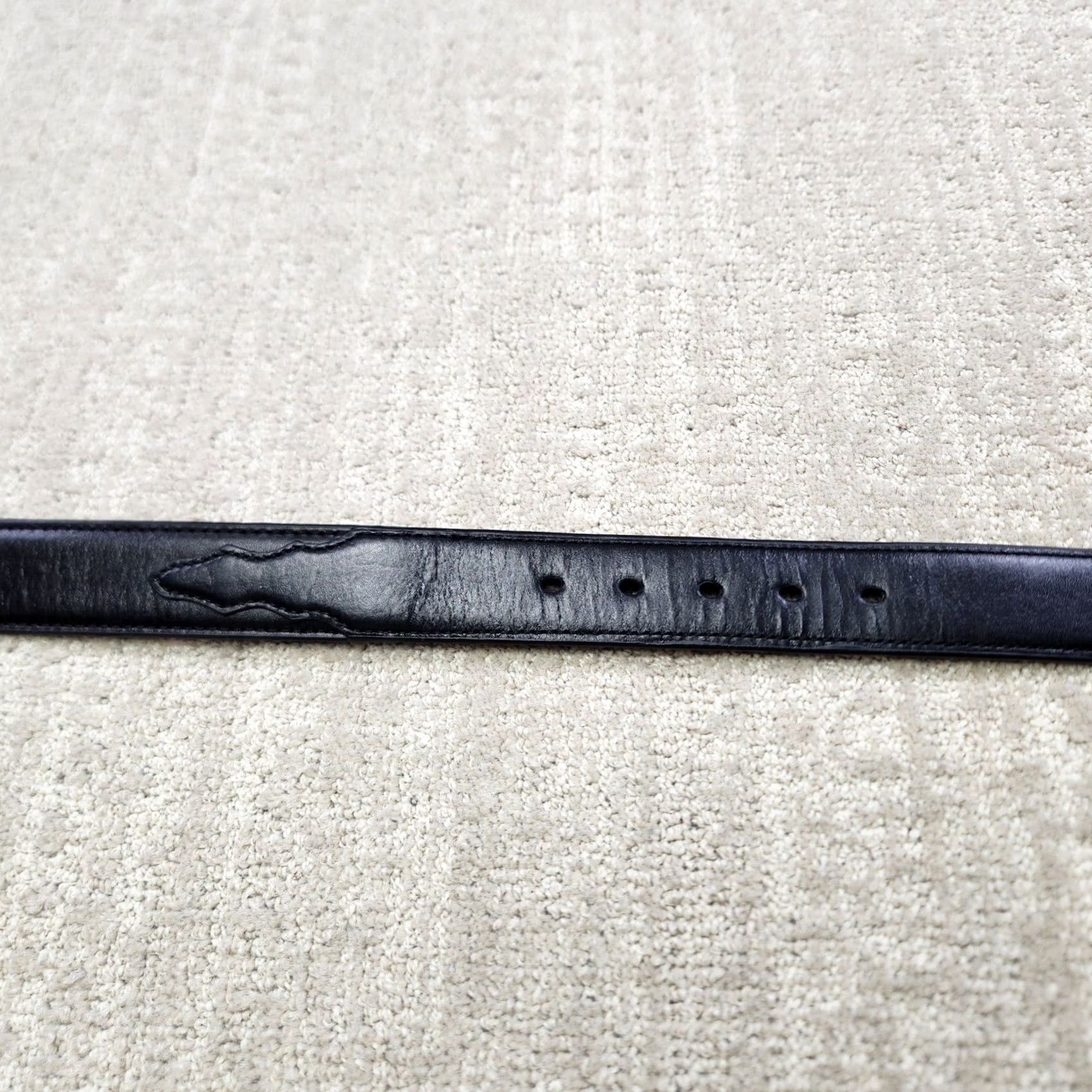 CO Nocona Belt Co Mens Black Leather Western Stitched Belt Size 36 N2450401 Size 36 - 5 Thumbnail
