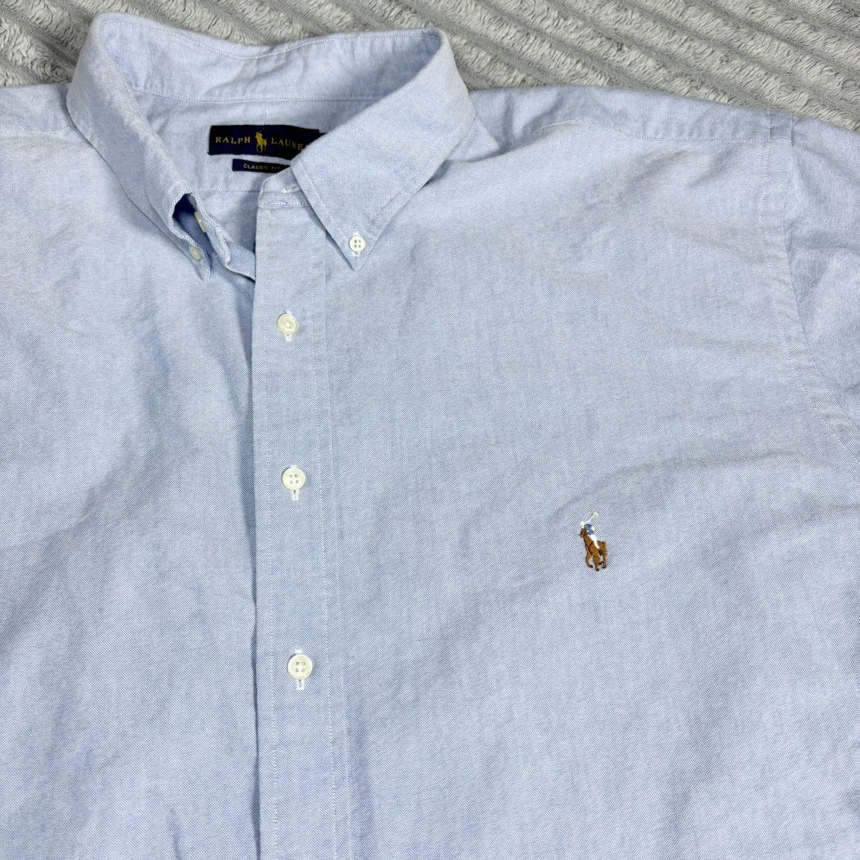 Polo Ralph Lauren Polo Ralph Lauren Shirt Men 3XLT Big Blue Solid Oxford shirt Size US XXL / EU 58 / 5 - 5 Thumbnail